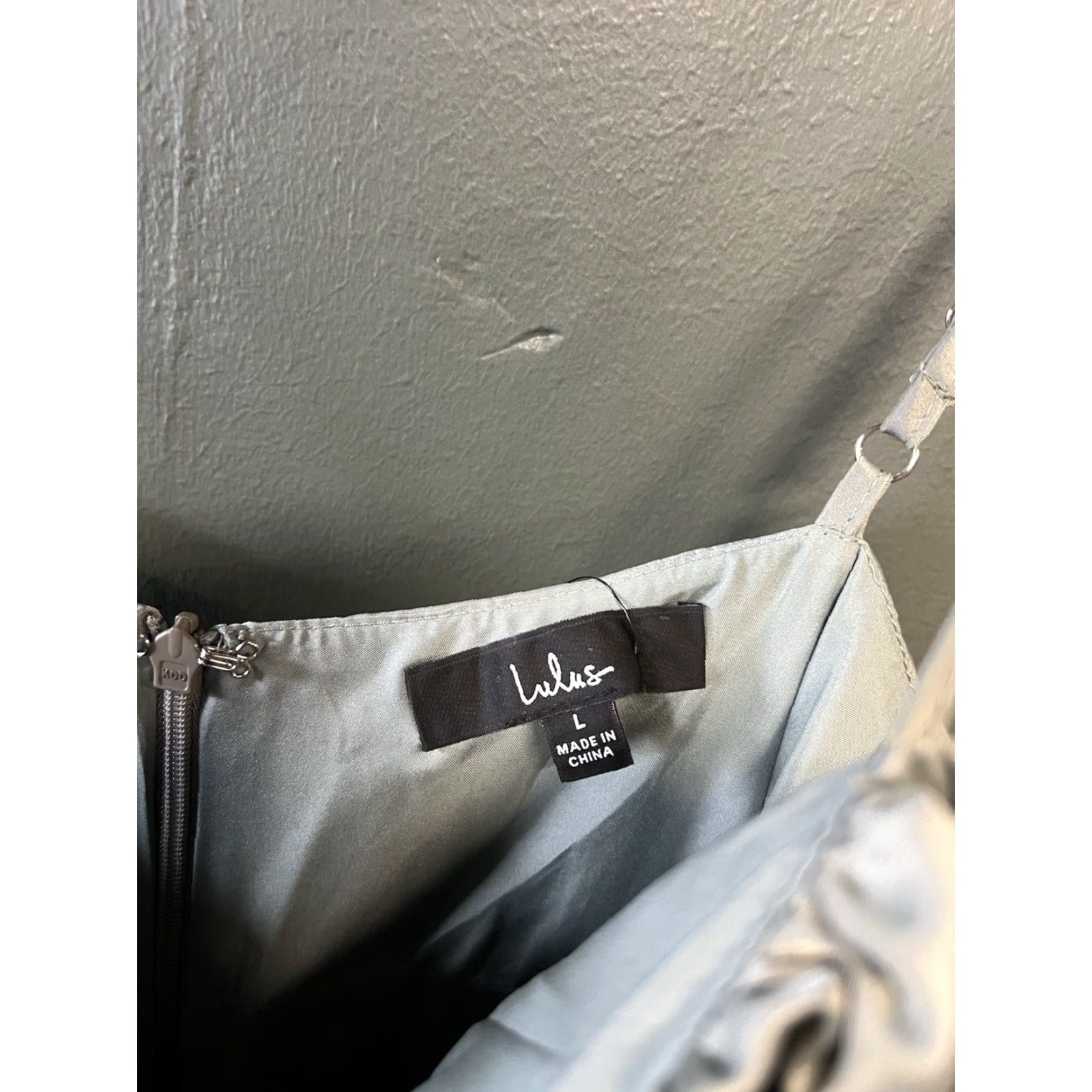 Lulus Lulus Womens Gray Sleeveless Midi Slip Dress NWT Size L Size L / US 10 / IT 46 - 3 Thumbnail