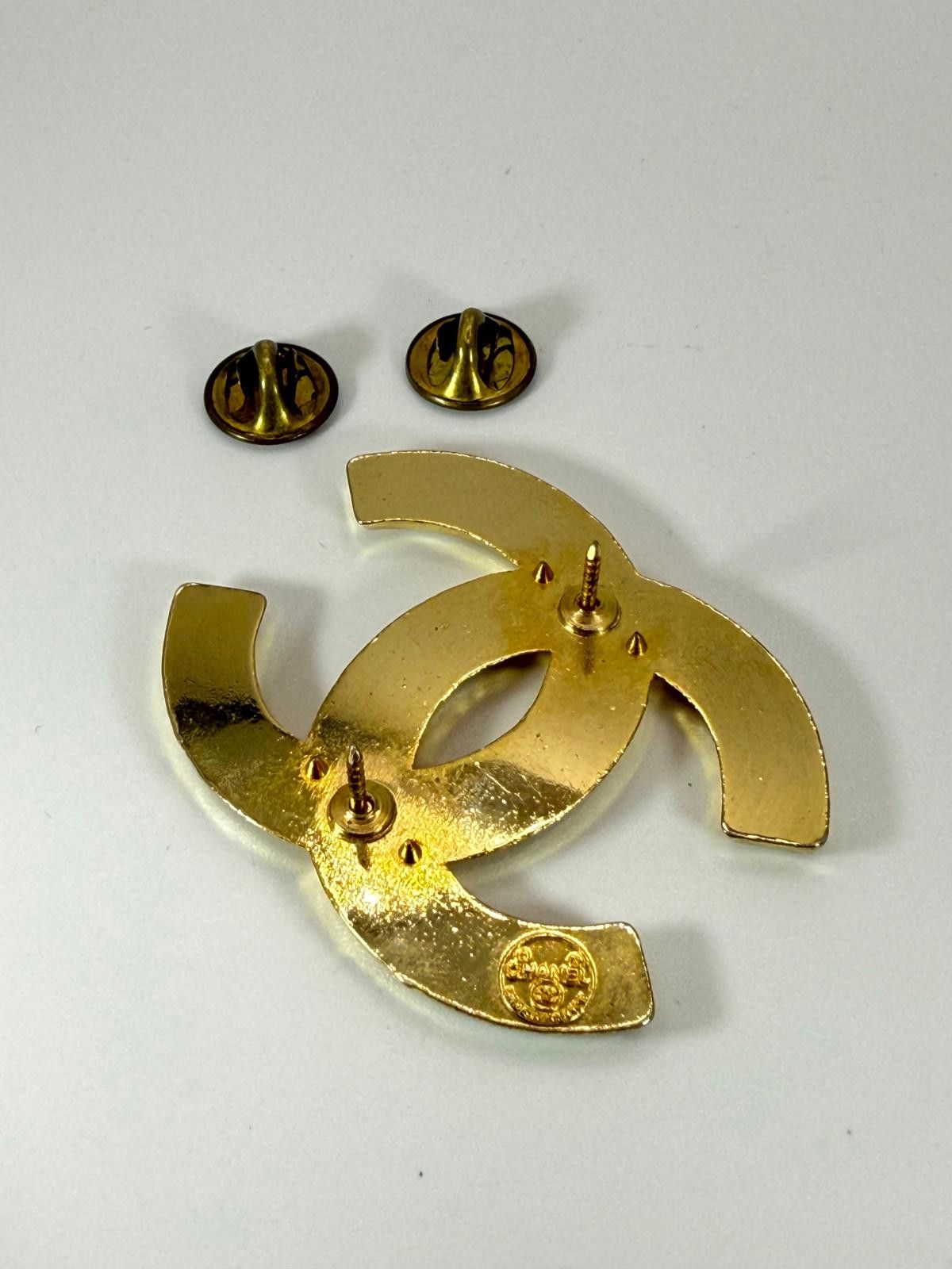 Chanel 90's Chanel 18K Gold Plated Brooch Size ONE SIZE - 4 Thumbnail