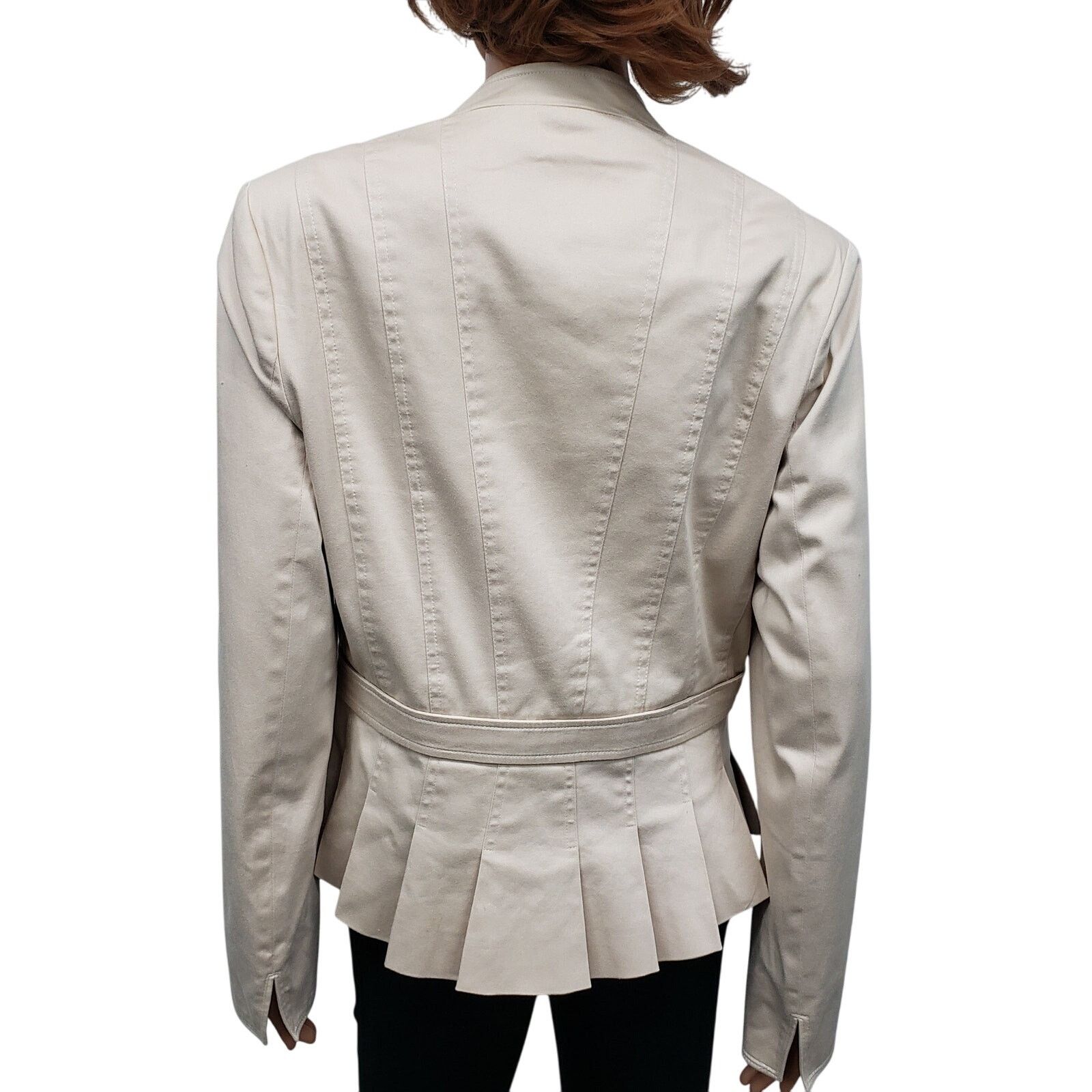Reiss Reiss Blazer Jacket M/L Peplum Fitted Inverted Notch Collar Size M / US 6-8 / IT 42-44 - 11 Thumbnail
