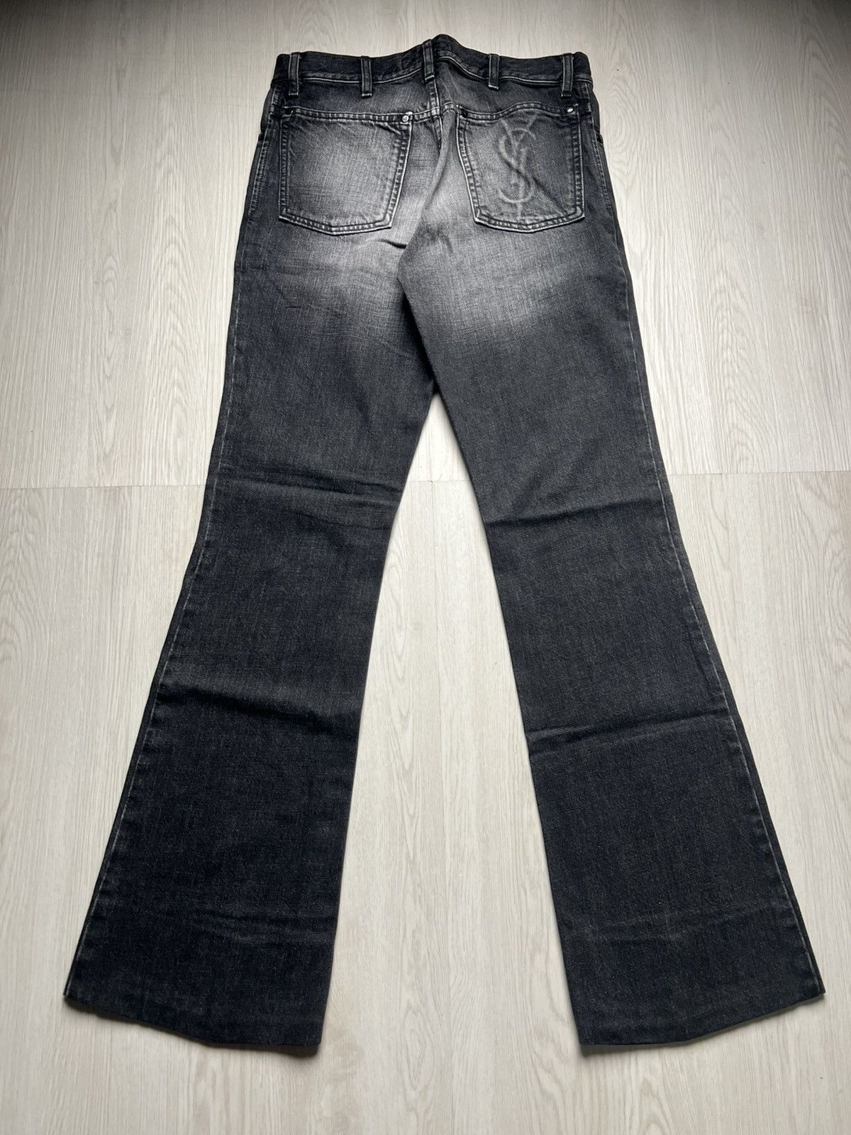 2003 YSL Rive Gauche by Tom Ford Washed Bootcut Denim