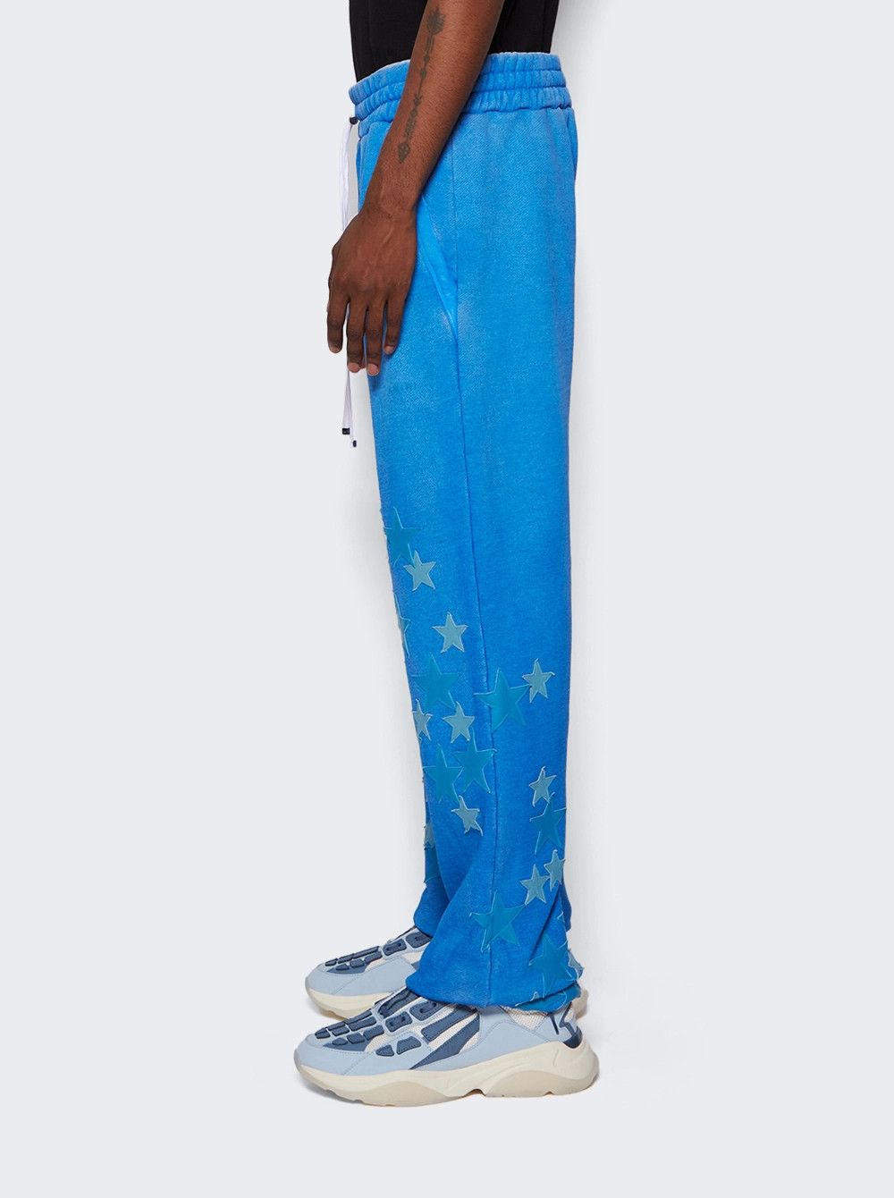 Amiri o1mle0326 Pigment Spray Star Sweatpants & Joggers in Blue Size US 38 / EU 54 - 4 Thumbnail