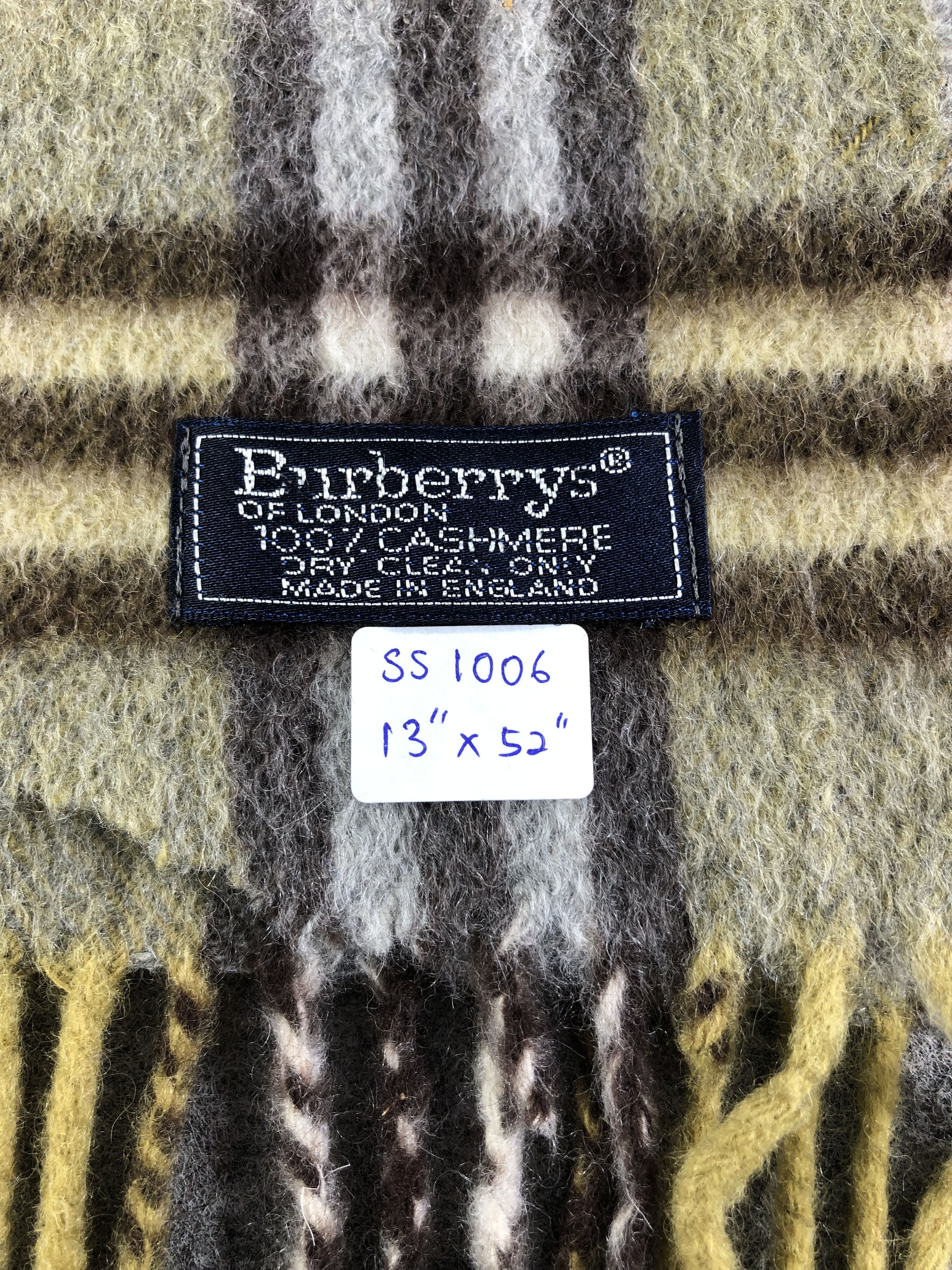 Burberry Burberrys Cashmere Scarf / Muffler / Neckwear Size ONE SIZE - 4 Thumbnail