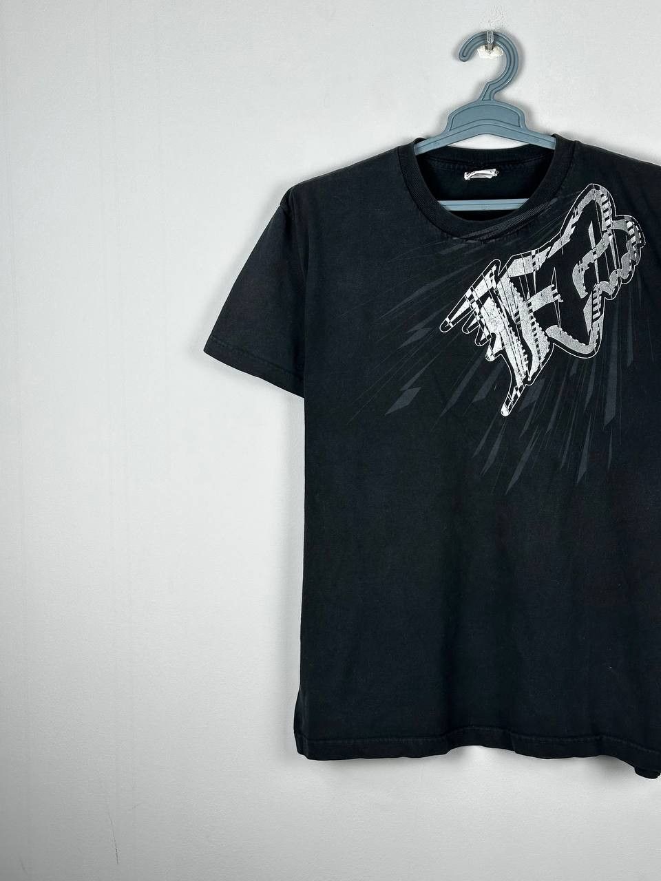 Fox Racing Vintage Grunge Fox Faded To Grey t-shirt Size US L / EU 52-54 / 3 - 2 Thumbnail
