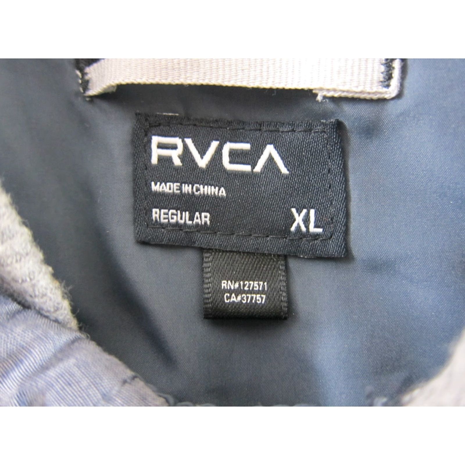 RVCA RVCA Blue Grey Snap Hooded Puff Quilted Vest Jacket Men XL Size US XL / EU 56 / 4 - 3 Thumbnail