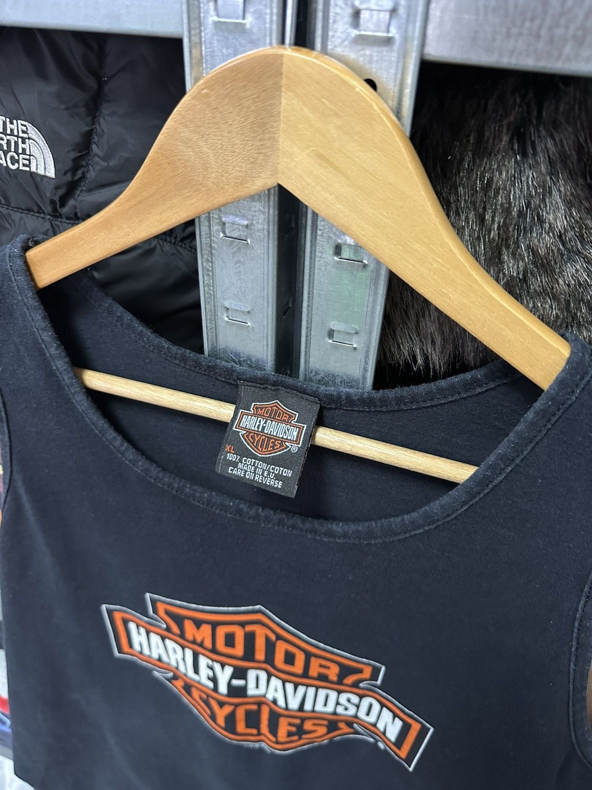 Harley Davidson Vintage Y2K Harley Davidson Tank Top Shirt Faded Black 00s Size US XL / EU 56 / 4 - 5 Thumbnail