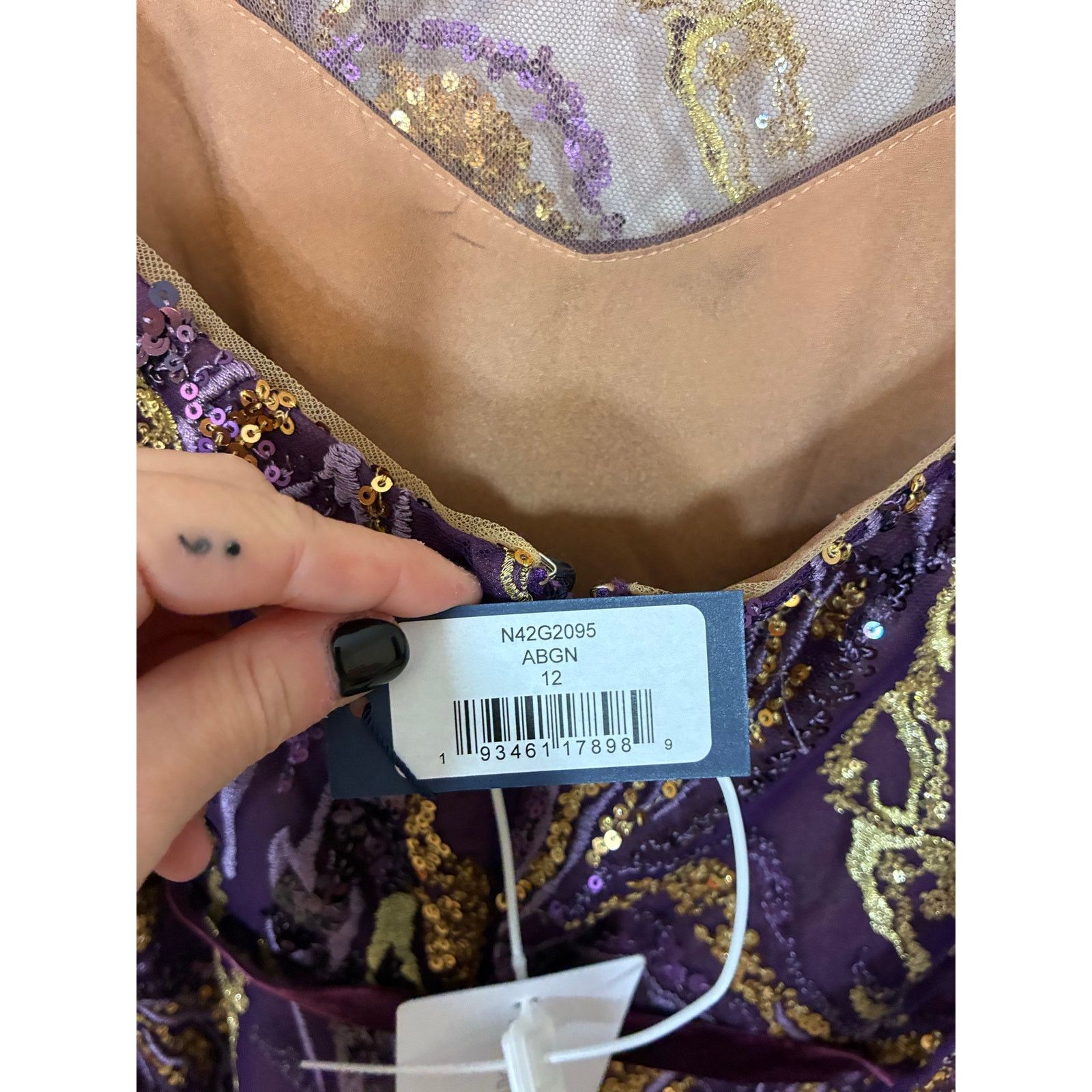 Marchesa NWT Marchesa Notte 12 Embellished Tulle Evening Gown 12 Size XL / US 12-14 / IT 48-50 - 7 Thumbnail