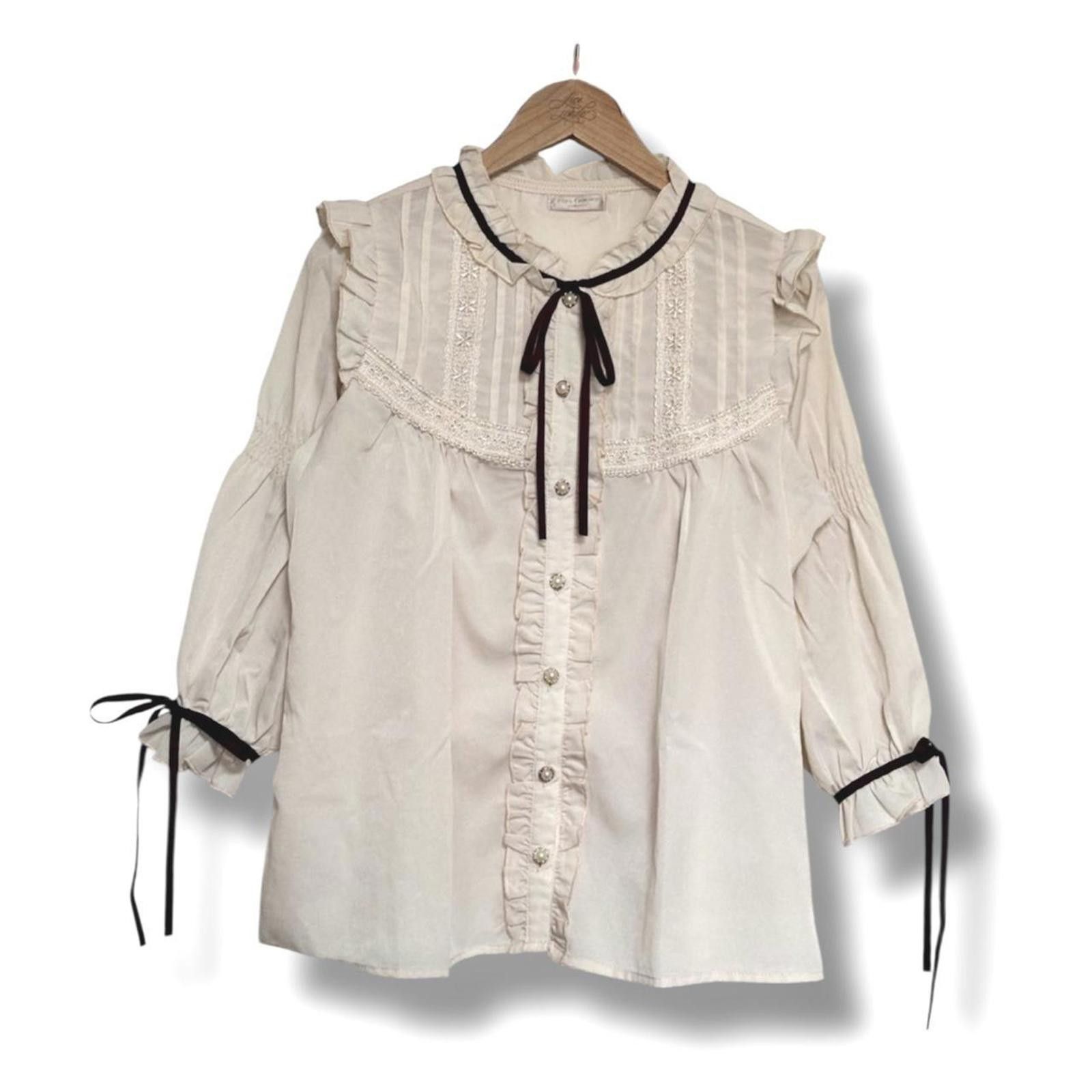 Other Axes femme Japanese preppy coquette blouse top Size XS / US 0-2 / IT 36-38 - 1 Thumbnail