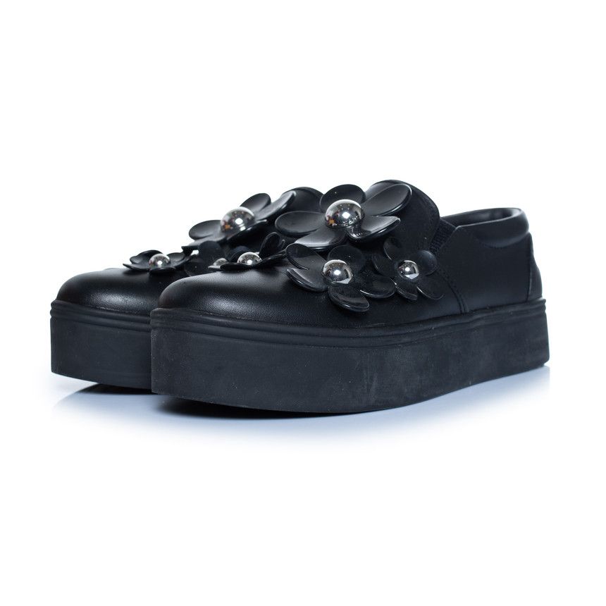 Marc Jacobs Marc Jacobs, Floral slip on sneakers in black Size US 9 / IT 39 - 1 Thumbnail