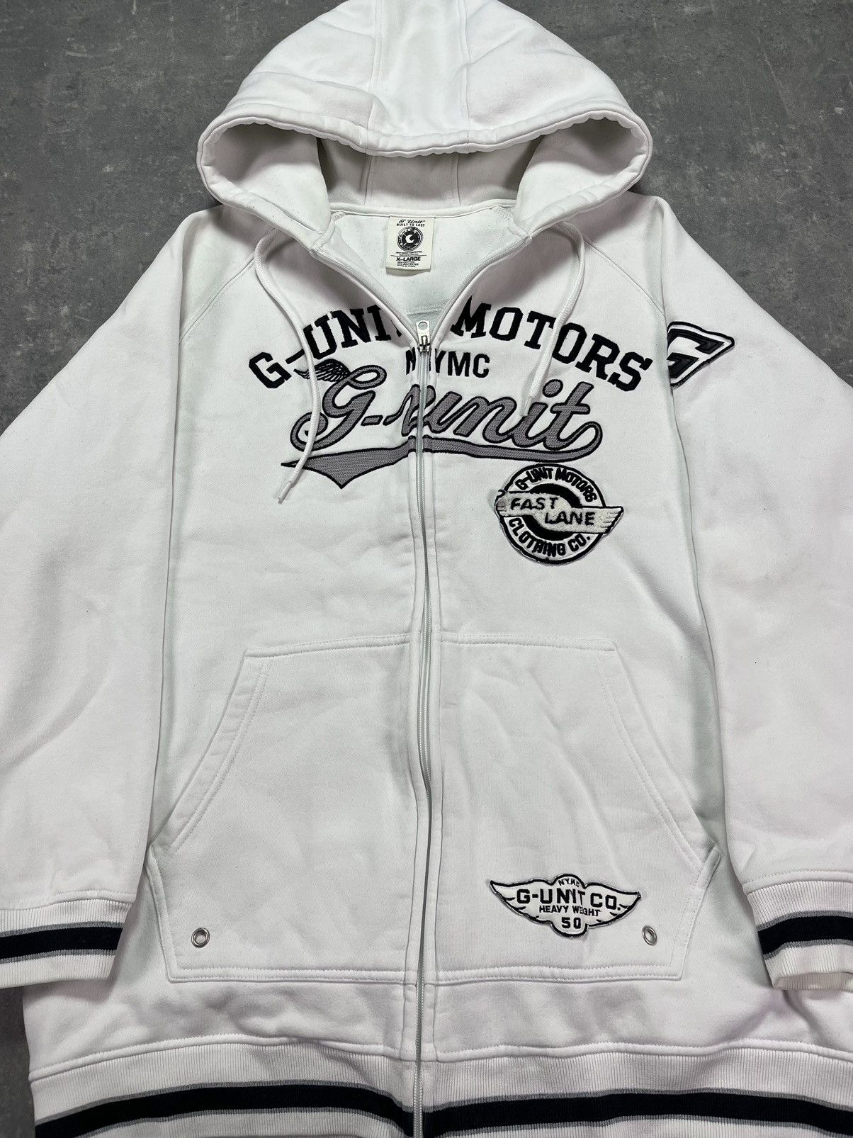 G-Unit G-Unit Motors Big Logo Baggy Zip Hoodie XL XXL Swag 50 Cent Size US XL / EU 56 / 4 - 10 Thumbnail