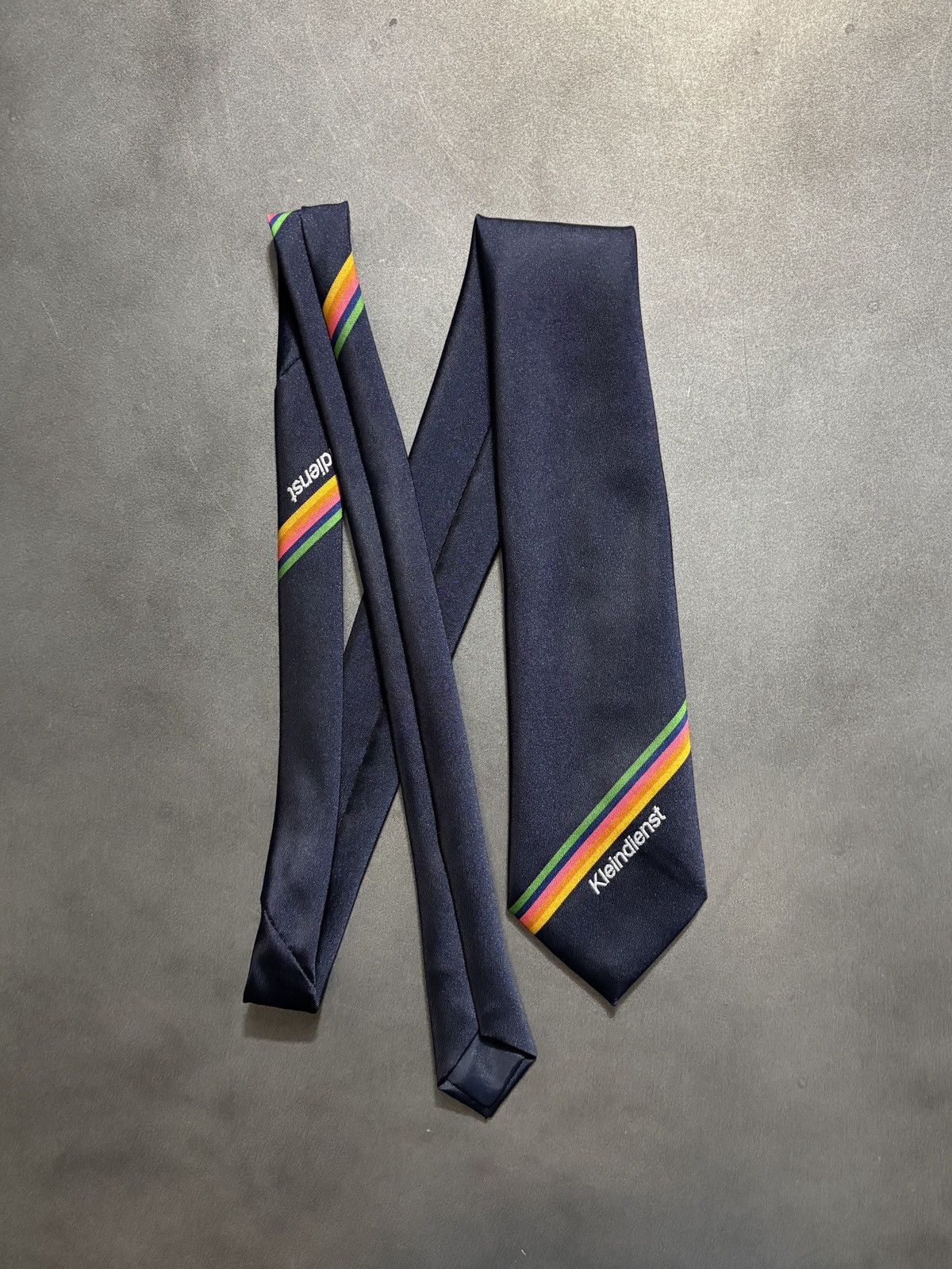 Vintage Vintage German Necktie Kleindienst Lawyer Uniform Stripe 80s Size ONE SIZE - 8 Thumbnail