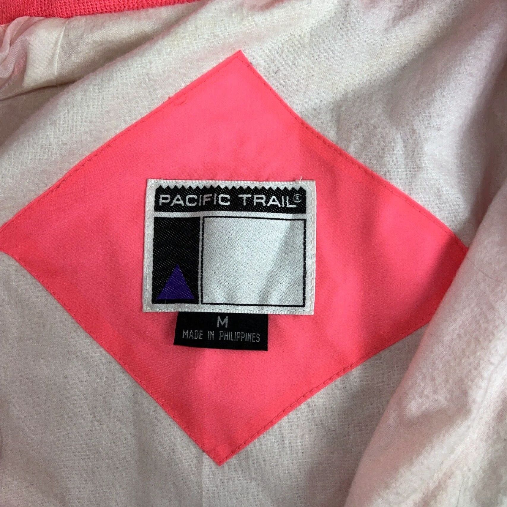 Pinko VINTAGE Pacific Trail Neon Pink Nylon Jacket Womens Medium Size M / US 6-8 / IT 42-44 - 5 Thumbnail