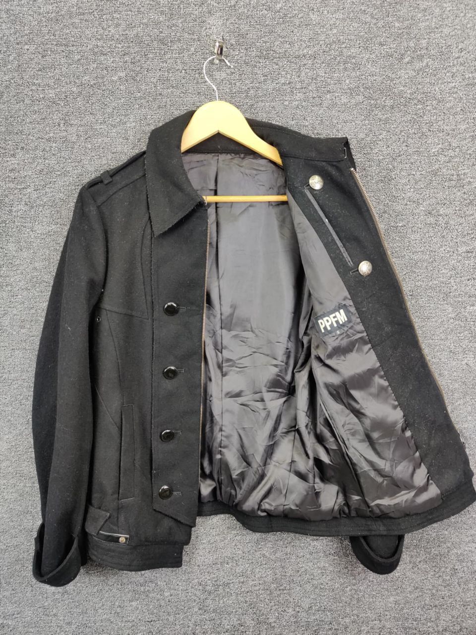 Vintage PPFM Napoleon Wool Zip Jacket