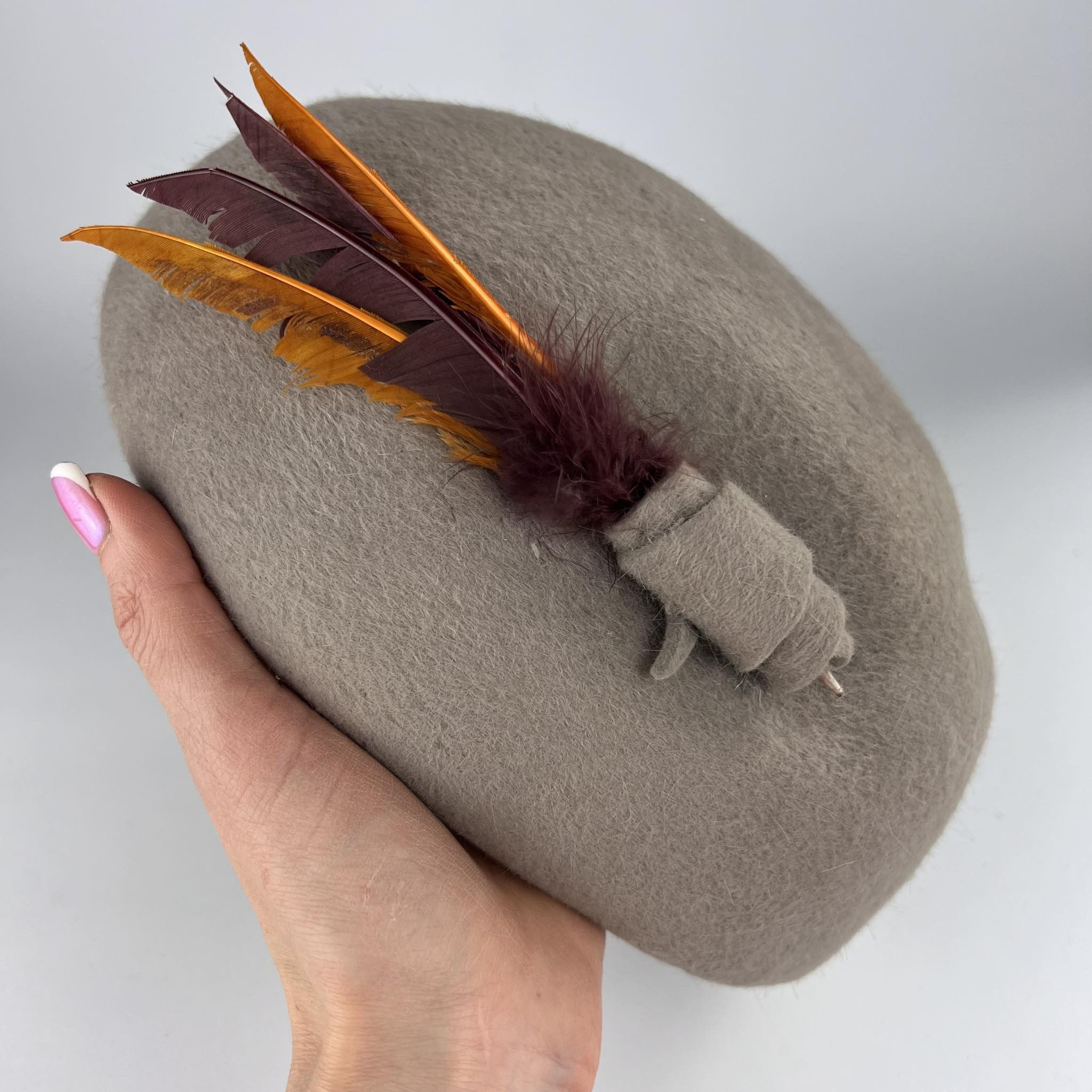 60’s CHIC GOLD METALLIC BROCADE ASYMMETRIC BERET HAT Vintage Sequin Beret Hat, Tam Hat, Vintage Hat, 1950s-60s  main image 4