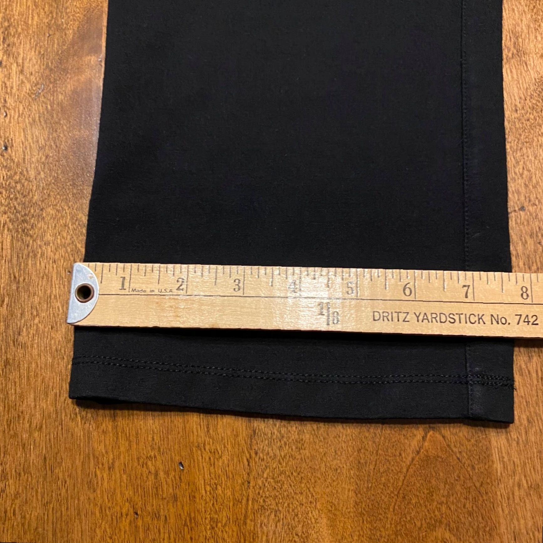 Vintage Betabrand Pants Womens L Petite Black Ribbed Straight Leg Yoga Dress Workwear Size 36" / US 14 / IT 50 - 7 Thumbnail