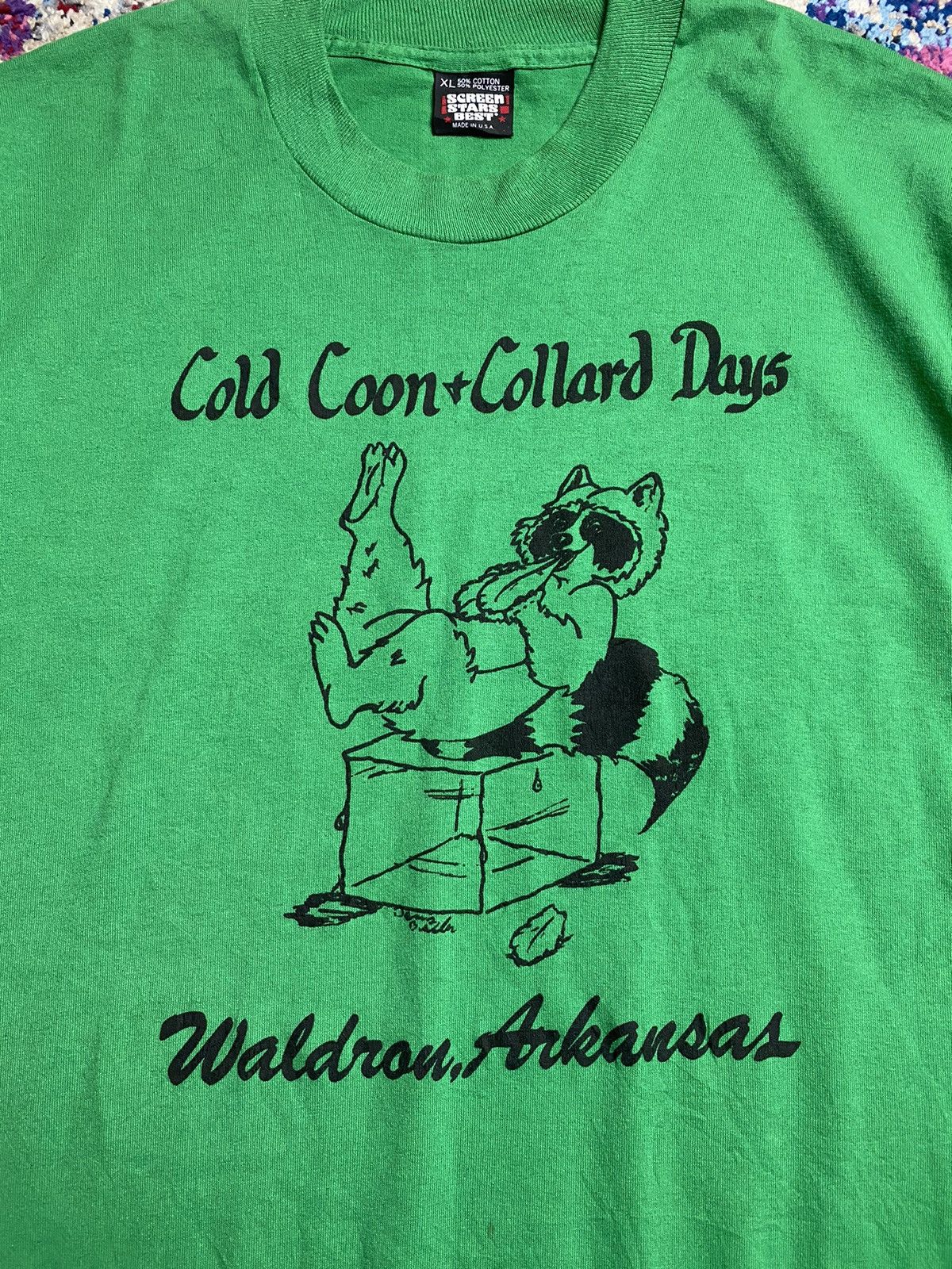 Vintage Vtg Cold Coon Collard Days single stitch tees shirt Size US XL / EU 56 / 4 - 3 Thumbnail