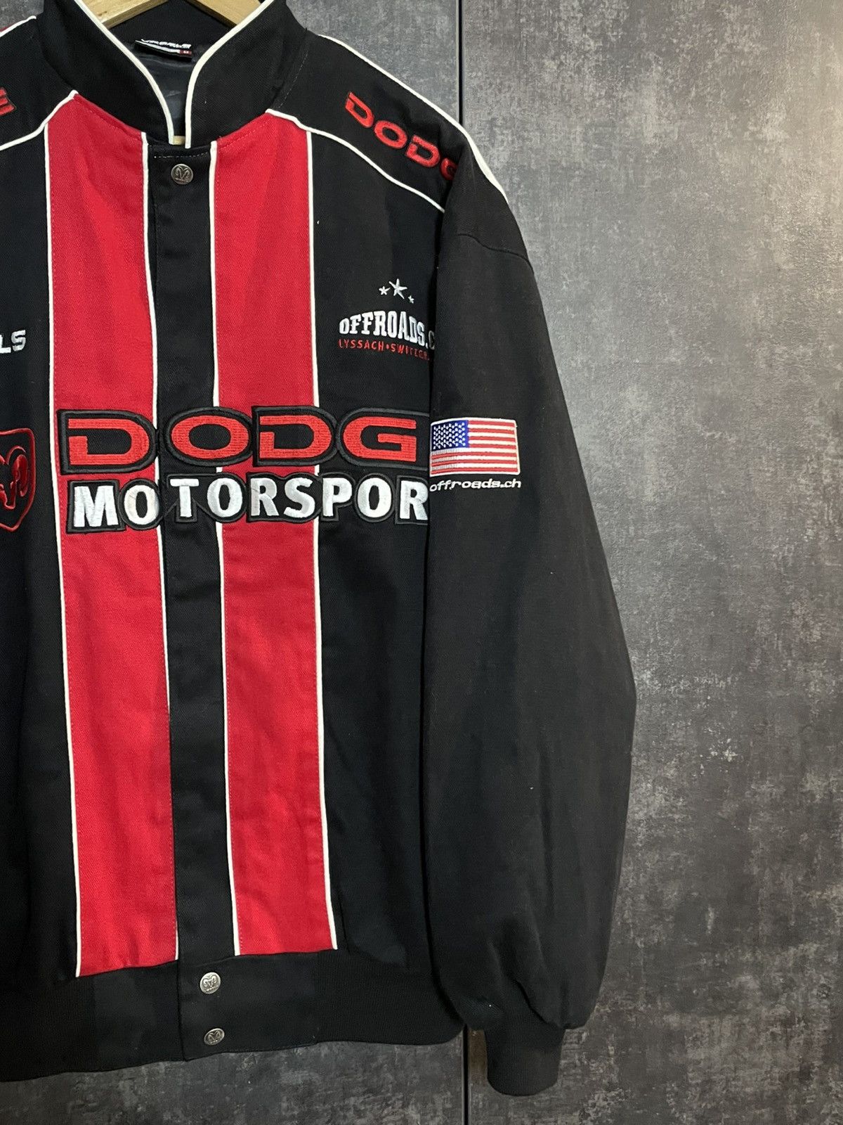 Vintage Vintage Dodge Racing Bomber Jacket Y3 MM6 424 Kith Jh Design Size US L / EU 52-54 / 3 - 9 Thumbnail