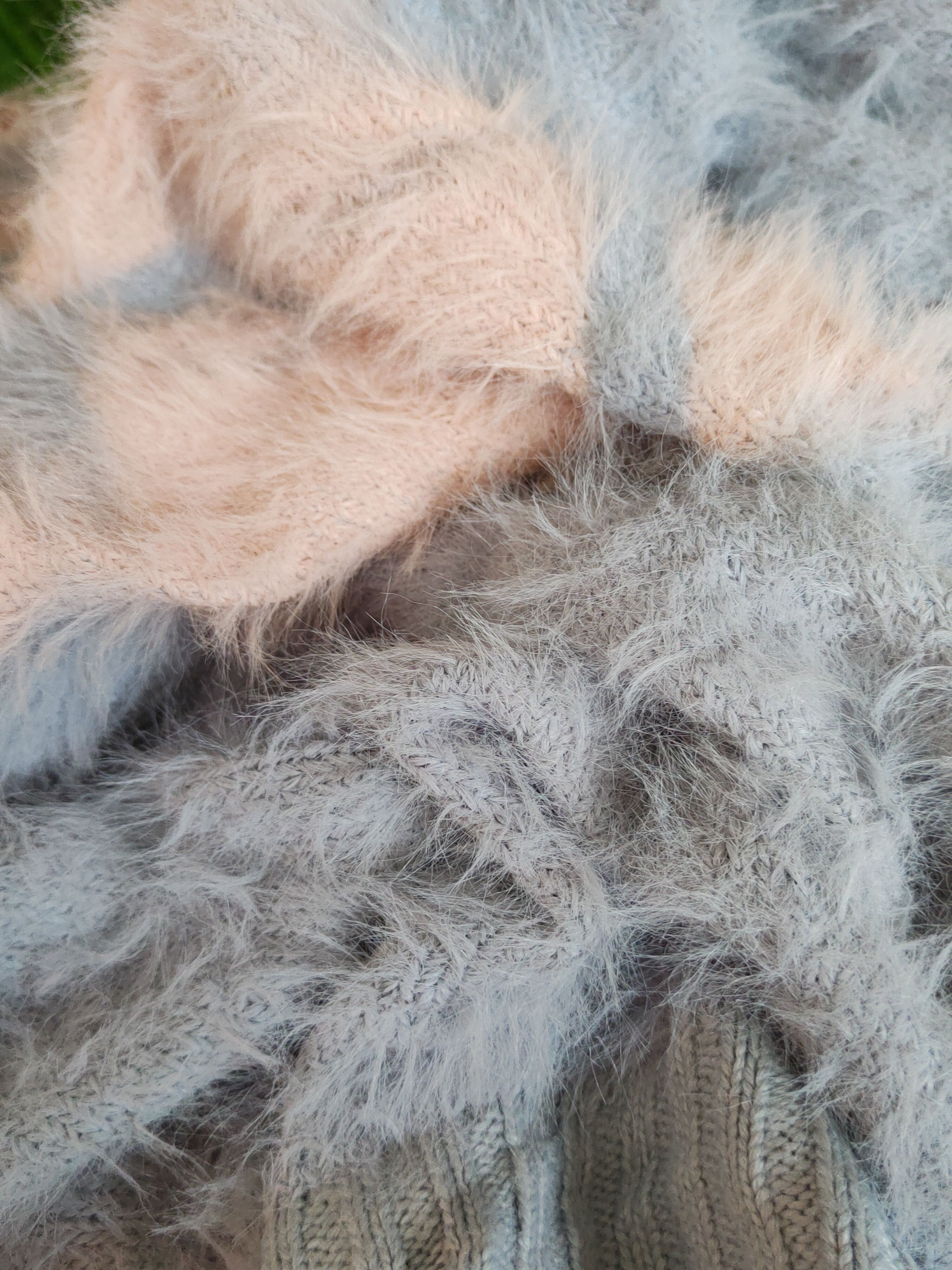 Aran Isles Knitwear × Japanese Brand × Vintage Japan faded Blue Shag Shaggy Fur Mohair Knitwear #S1937 Size L / US 10 / IT 46 - 10 Thumbnail