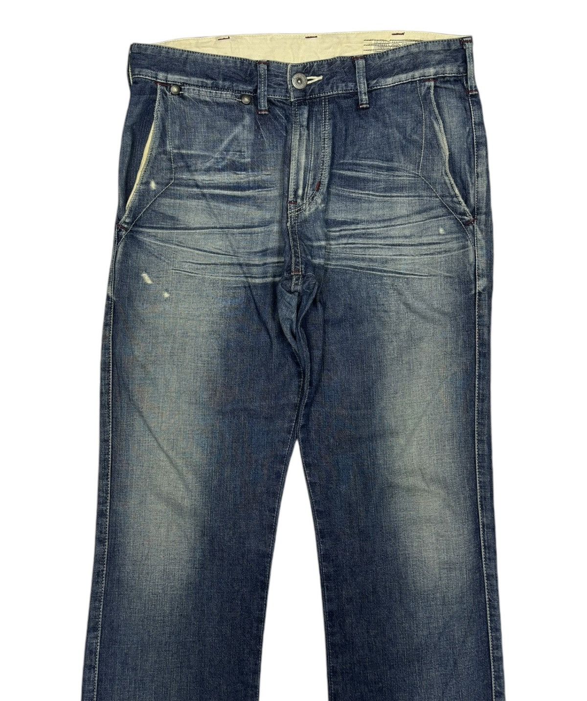 Kapital 🔥EDWIN OVER WORKS FACTORY CLAWMARK DENIM PANTS Size US 32 / EU 48 - 3 Thumbnail