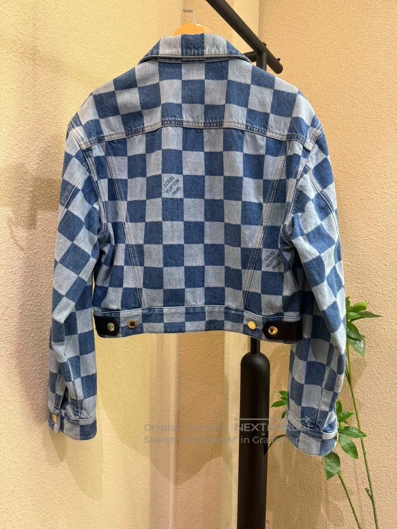 Louis Vuitton Louis Vuitton Checkerboard denim jacket Size XS / US 0-2 / IT 36-38 - 2 Thumbnail