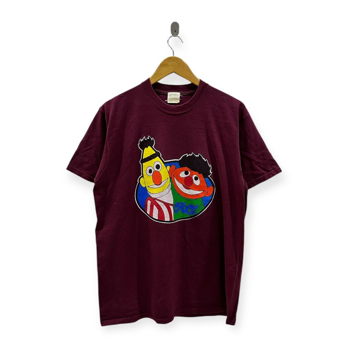 vintage 90s GOUGE X SESAME STREET mirror print t-shirts Short 