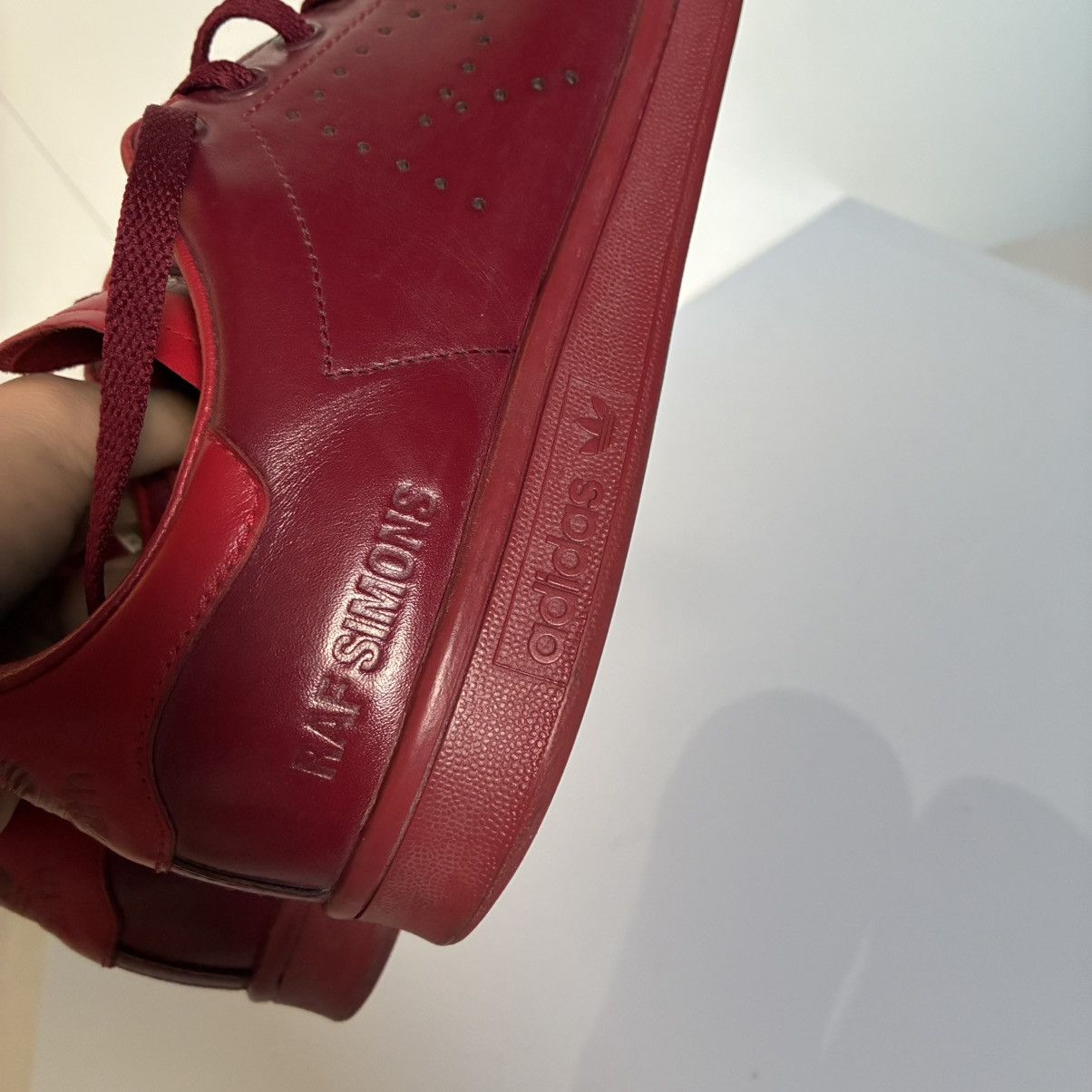 Adidas × Raf Simons Adidas Stan Smith X Raf Simons Tomato Red/Core Black Size US 10 / EU 43 - 9 Thumbnail