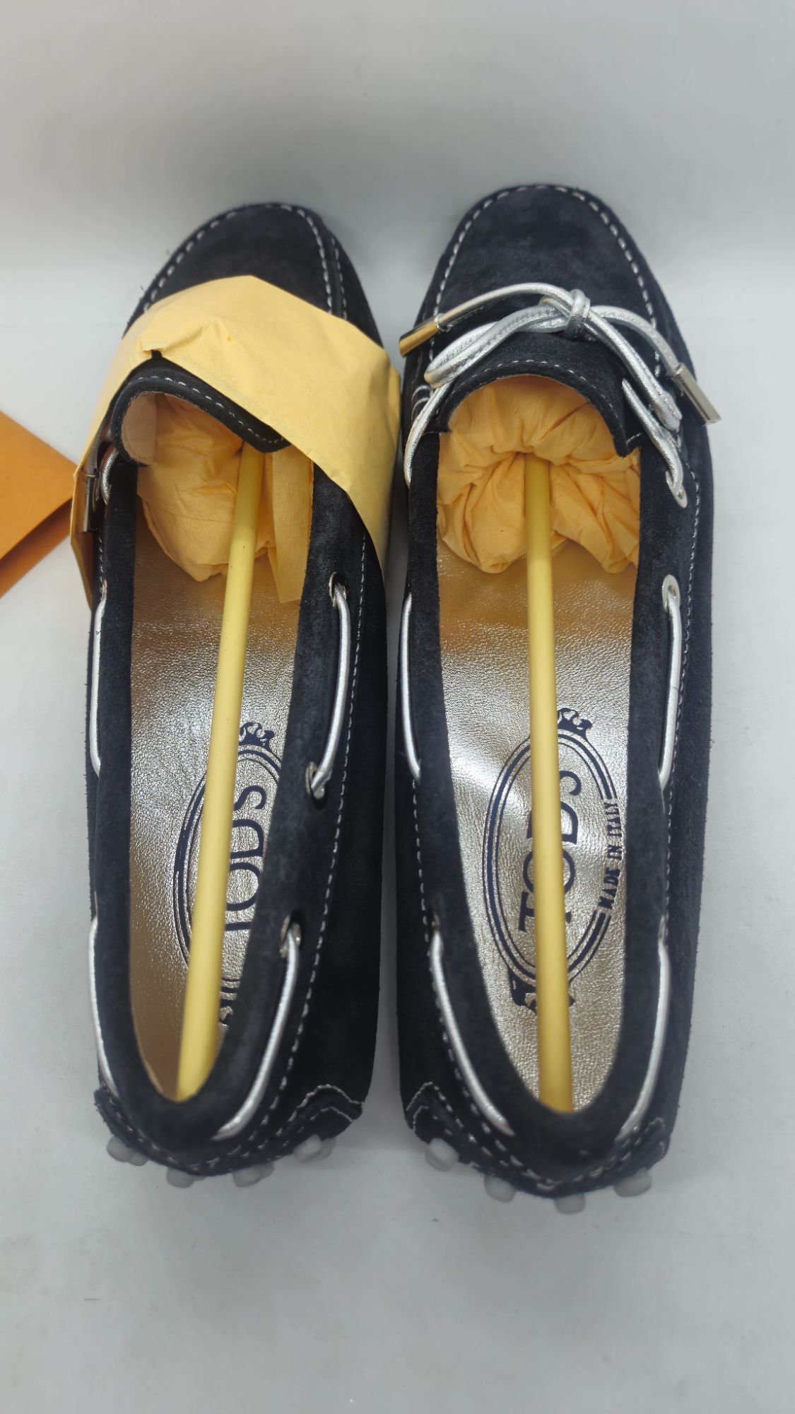 Tod's Tods Black Suede Gommino Driving Loafers With Rubber Pebble Size US 8.5 / IT 38.5 - 5 Thumbnail