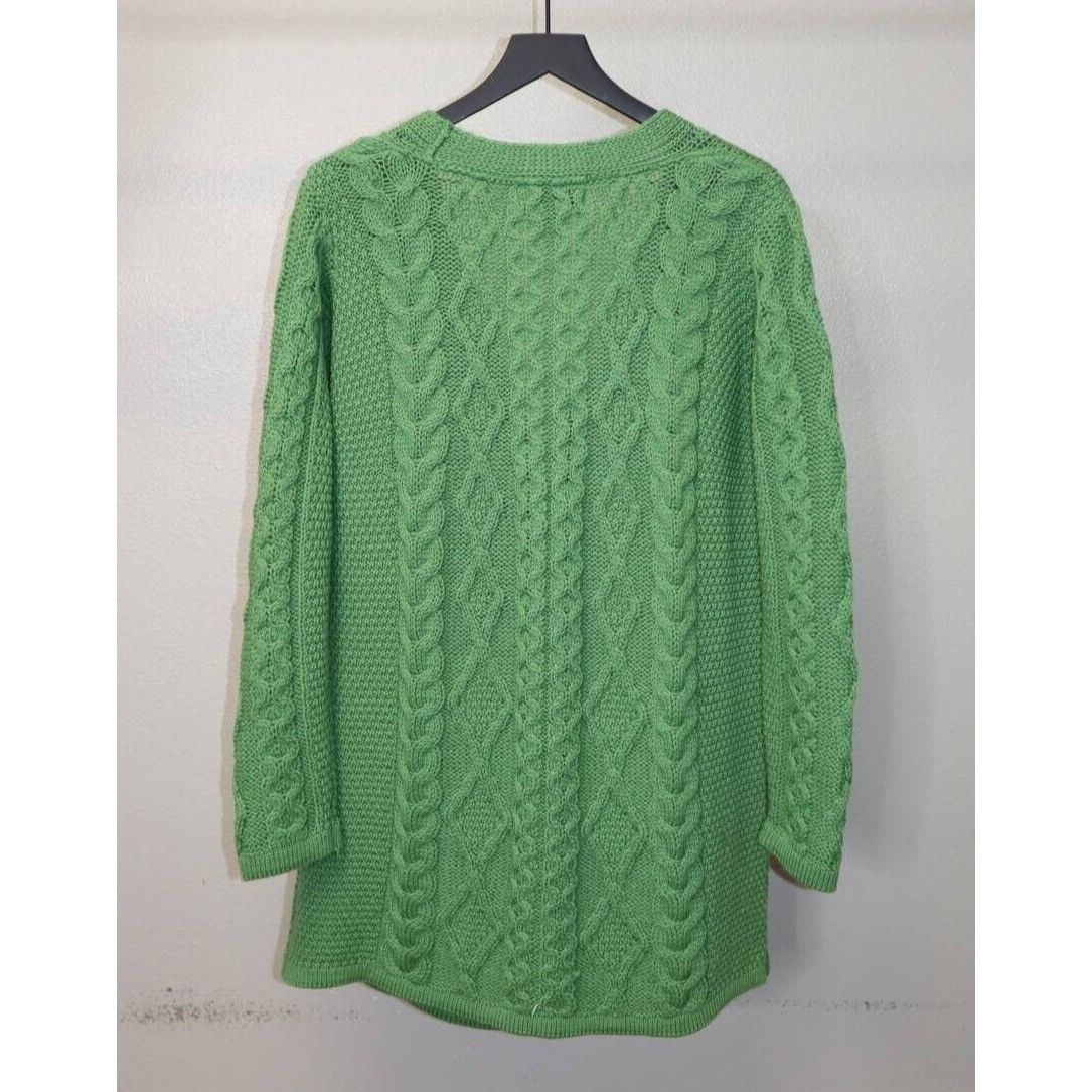Aran Crafts Vtg Aran Crafts Ireland Sweater Green Merino Wool L Size L / US 10 / IT 46 - 5 Thumbnail
