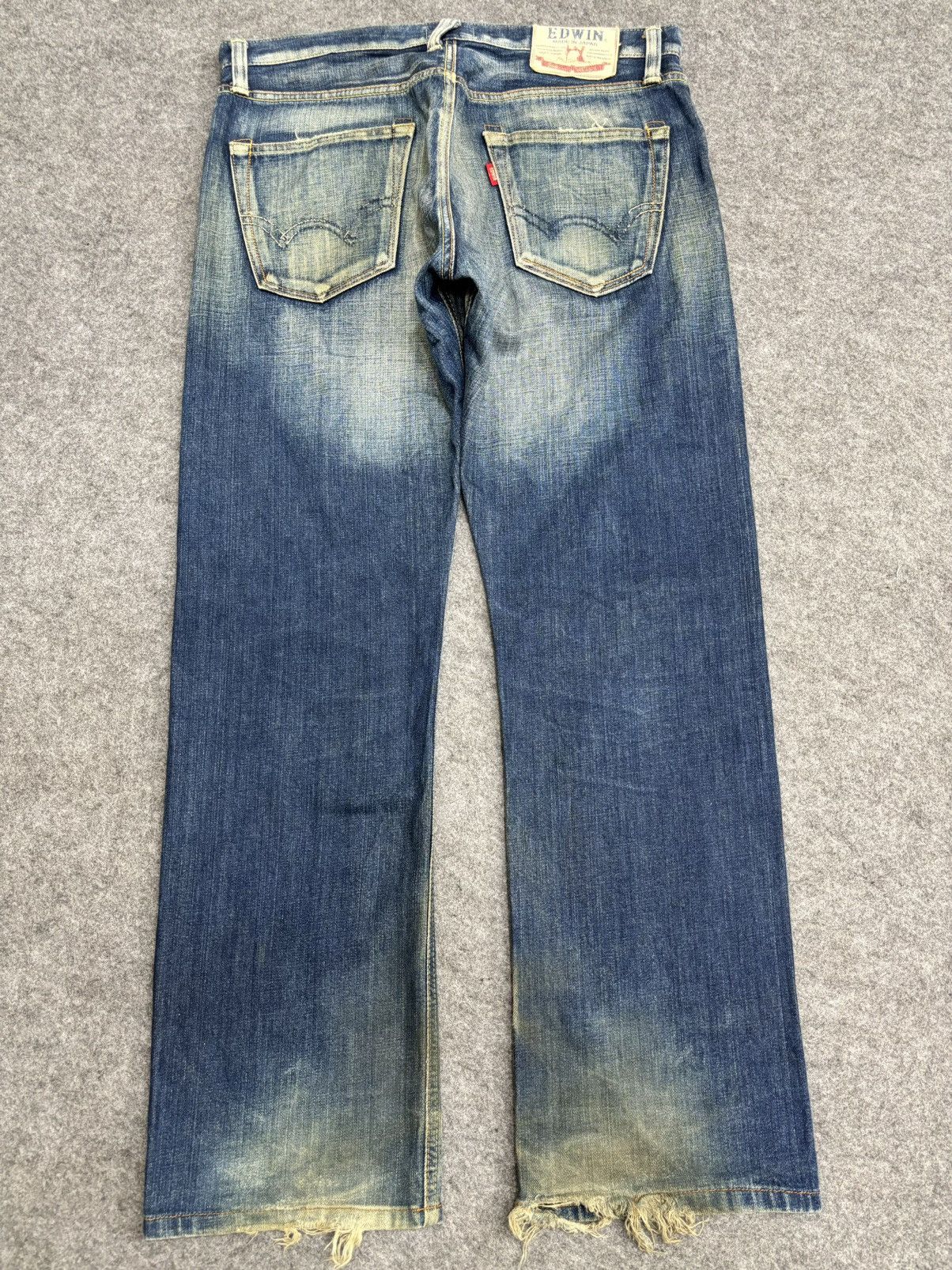 Edwin 💥Cool Fades💥Edwin 503 Regular Stonewash Fades Denim F493 Size US 34 / EU 50 - 12 Thumbnail