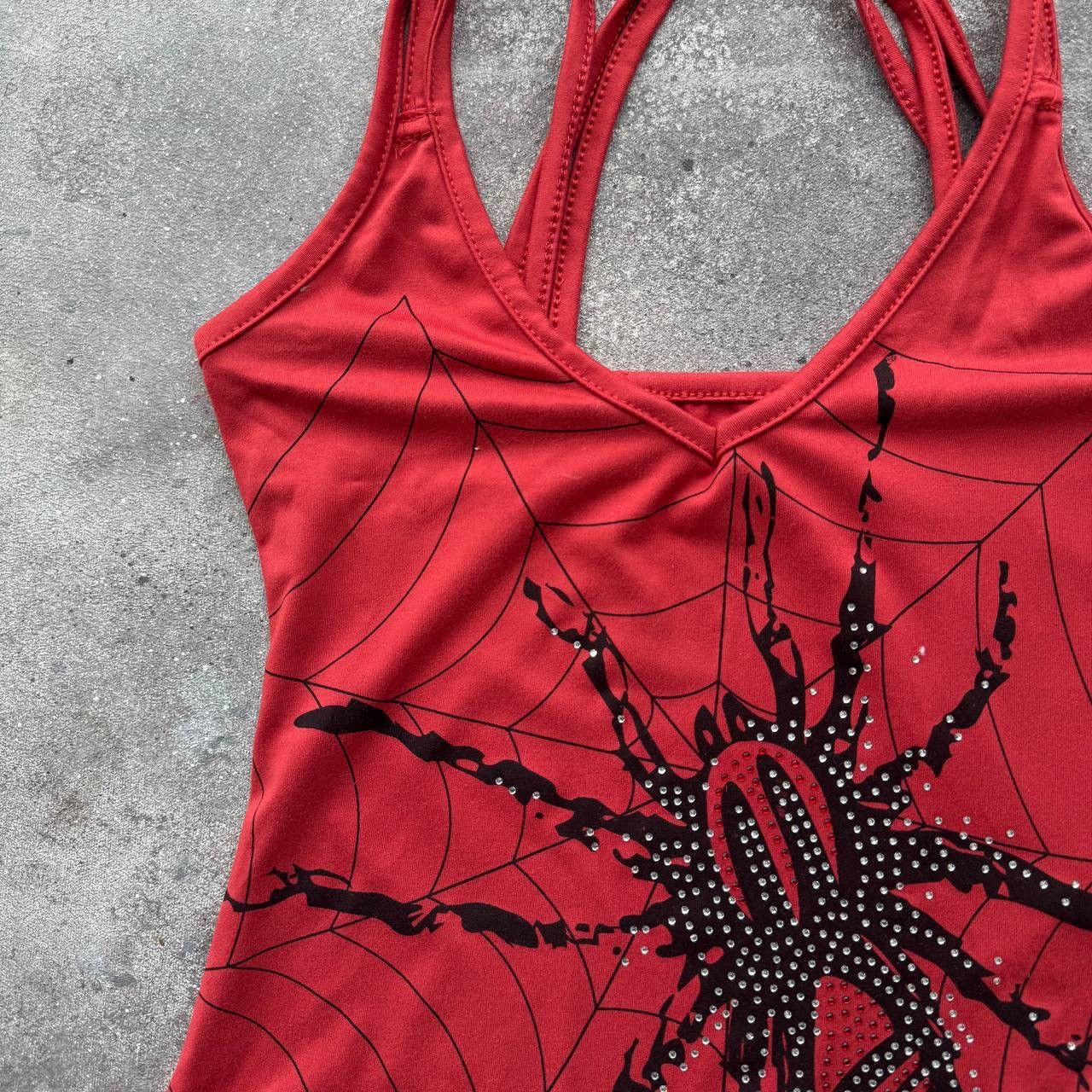 20471120 × Vintage Super Sexy Y2K Glamour Rave Opium Vintage Tank Top Size S / US 4 / IT 40 - 4 Thumbnail