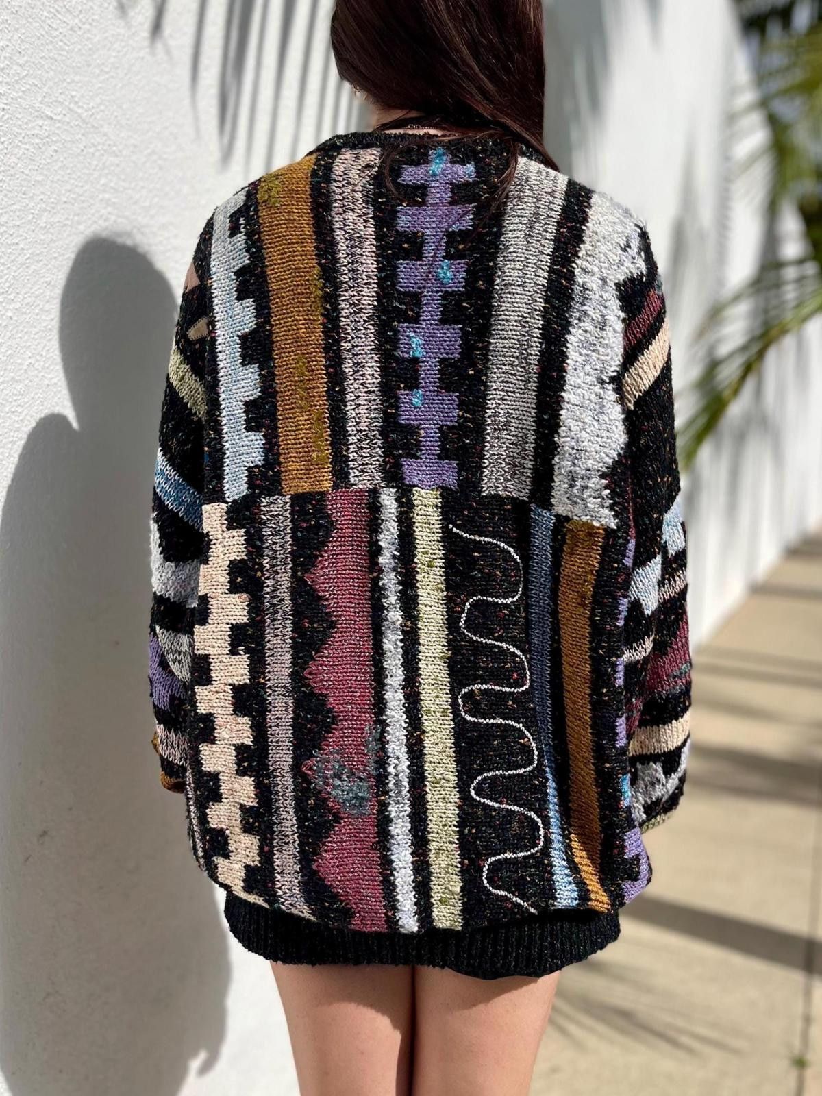 Vintage VTG 1990s Oversized Sweater Cozy Knit Pullover Sweater MED Size ONE SIZE - 6 Thumbnail