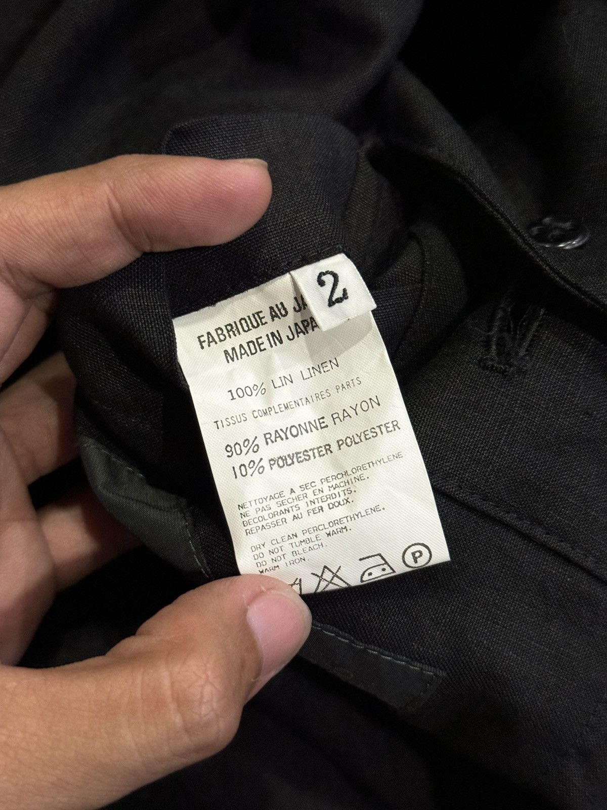 Yohji Yamamoto Yohji Yamamoto | Chinese Blazer Size 38L - 9 Thumbnail