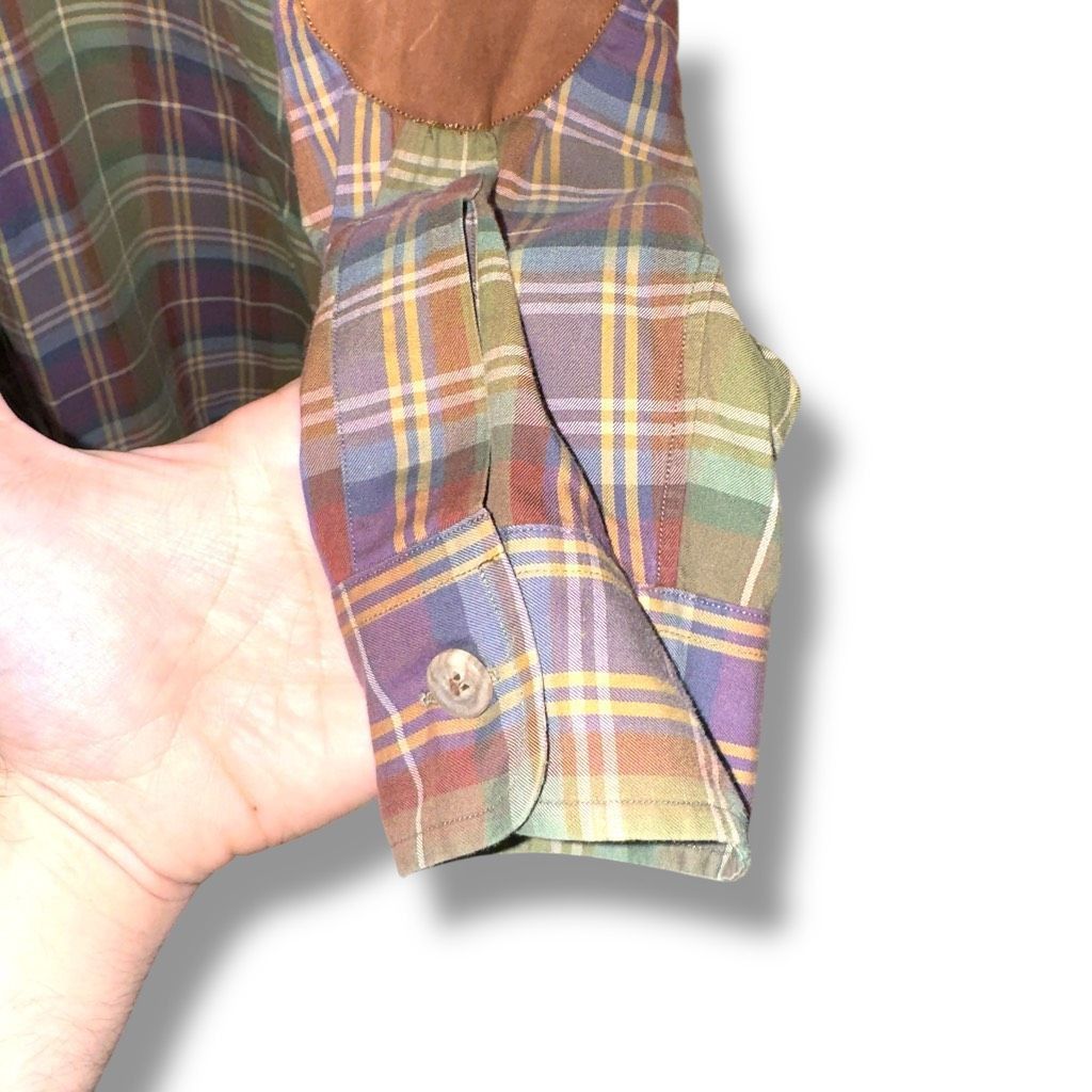 Polo Ralph Lauren Polo Ralph Lauren Plaid Flannel Suede Patch Shooting Bradfor Size US M / EU 48-50 / 2 - 7 Thumbnail