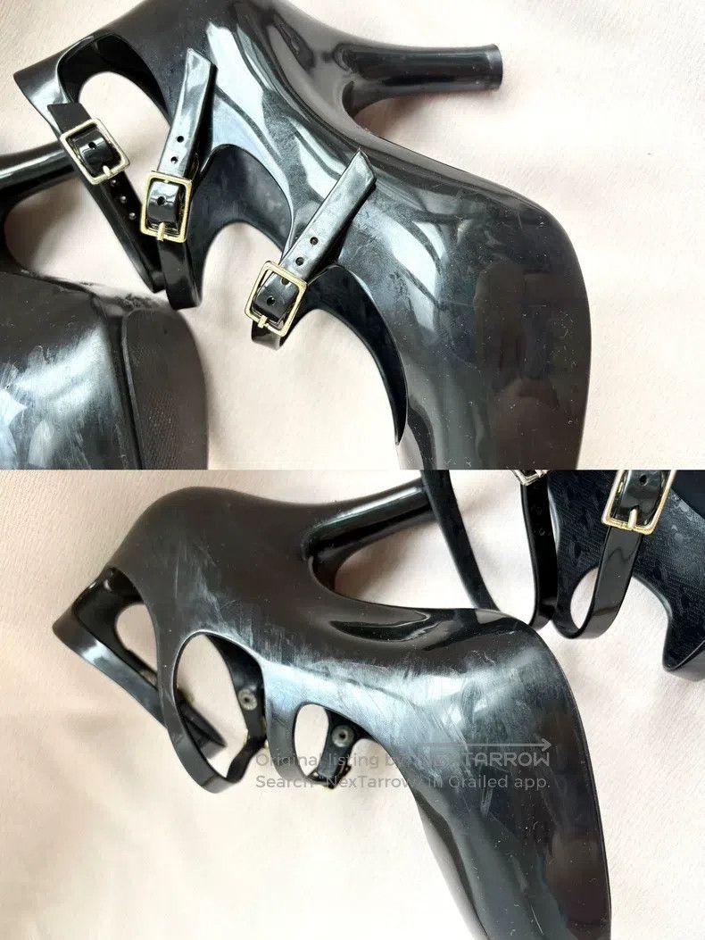 Vivienne Westwood Vivienne Westwood Black Mary Jane Jelly Heel High Heels Size US 8.5 / IT 38.5 - 7 Thumbnail