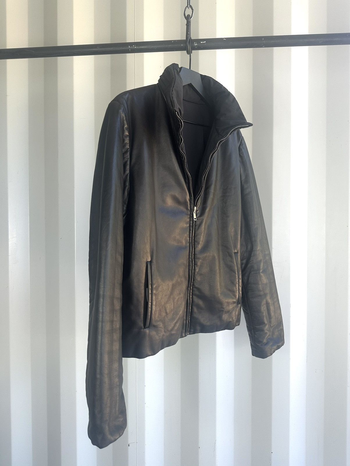 Gucci Leather Reversible Puffer Jacket Tom Ford Era Size US M / EU 48-50 / 2 - 2 Thumbnail