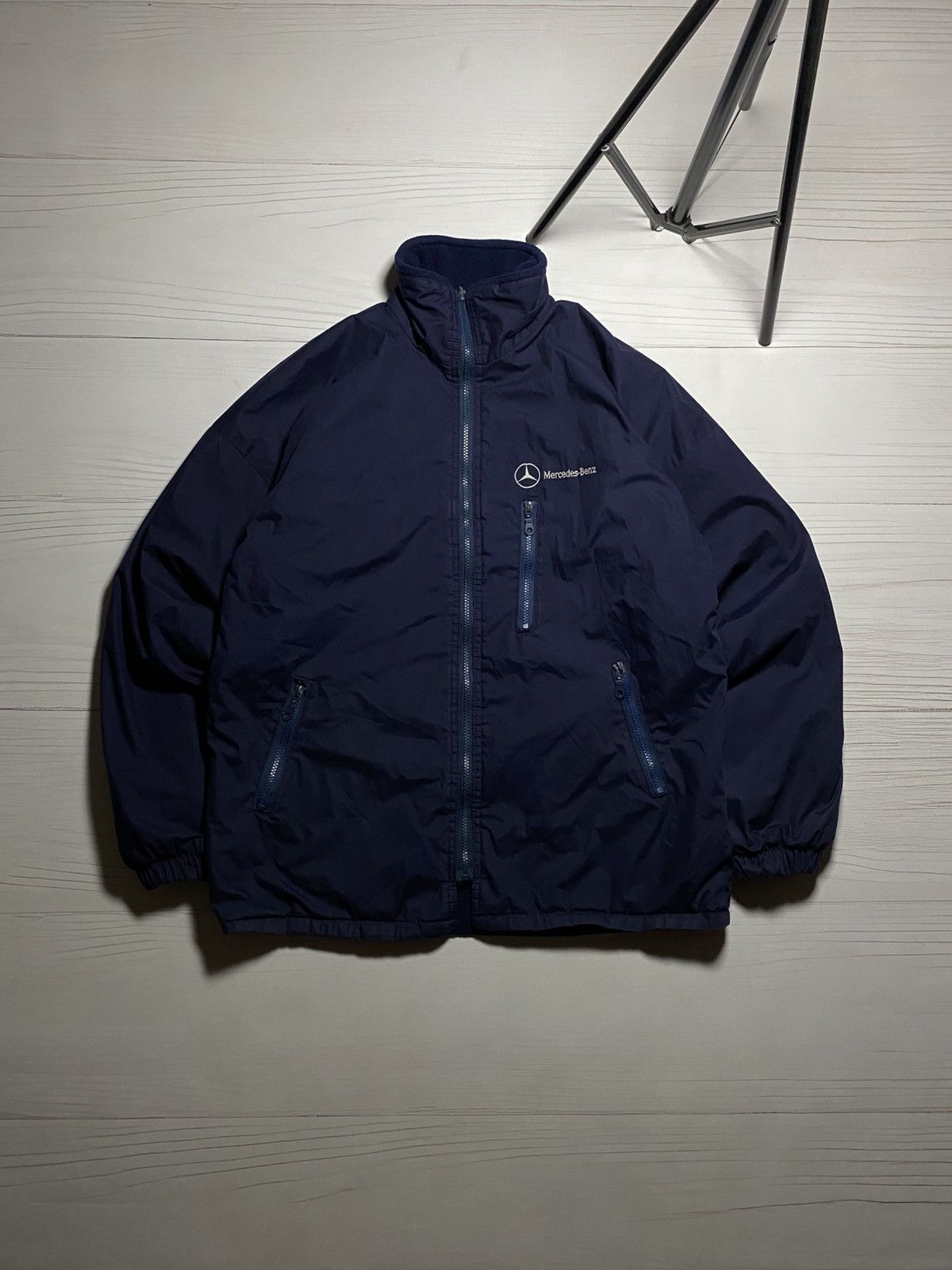 Mercedes-Benz Vintage 90’s Mercedes-Benz embroidered logo bilateral jacket Size US M / EU 48-50 / 2 - 1 Thumbnail