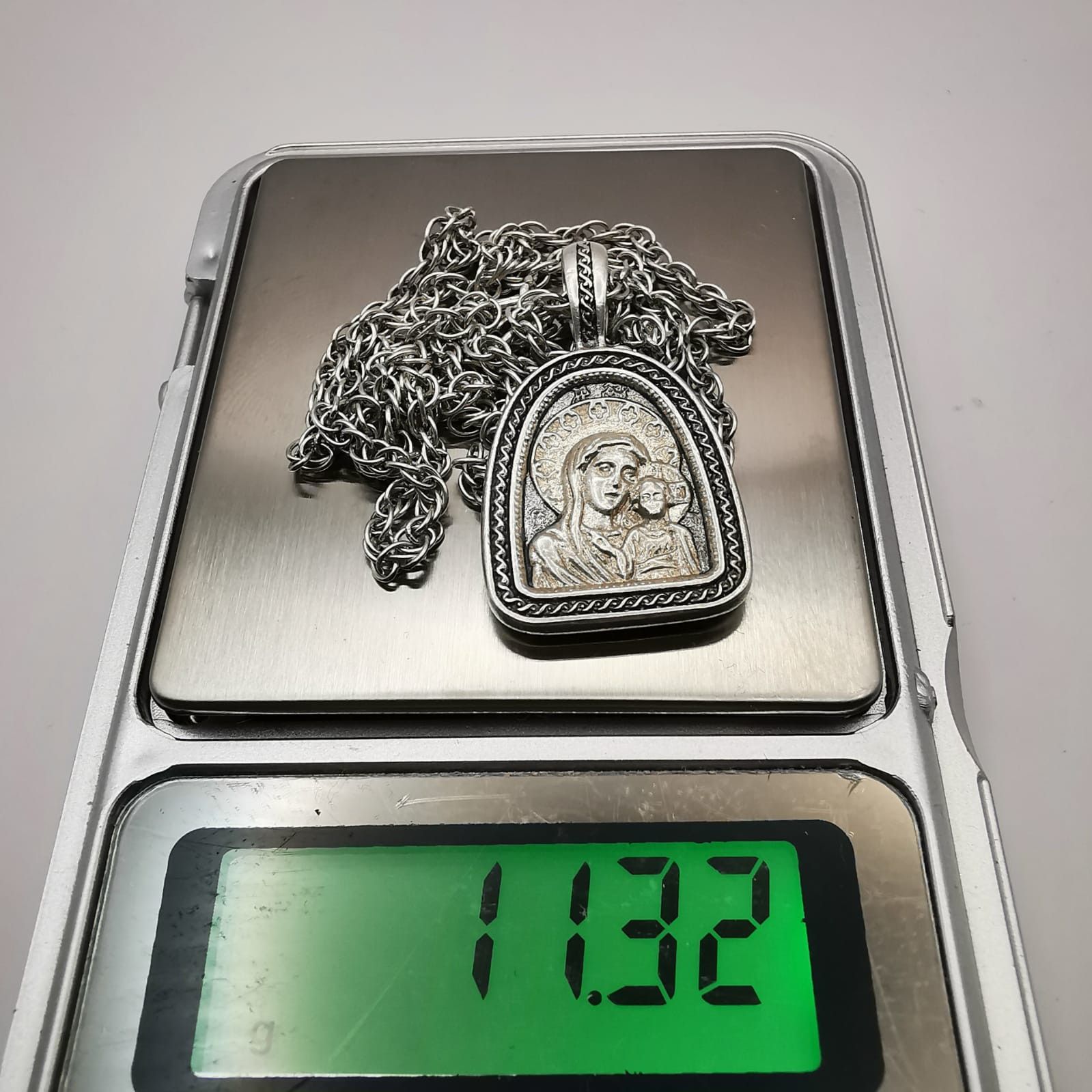 Sterling Silver Vintage Icon Sterling Silver 925 Virgin Mary Chain 11,3 g Size ONE SIZE - 5 Thumbnail