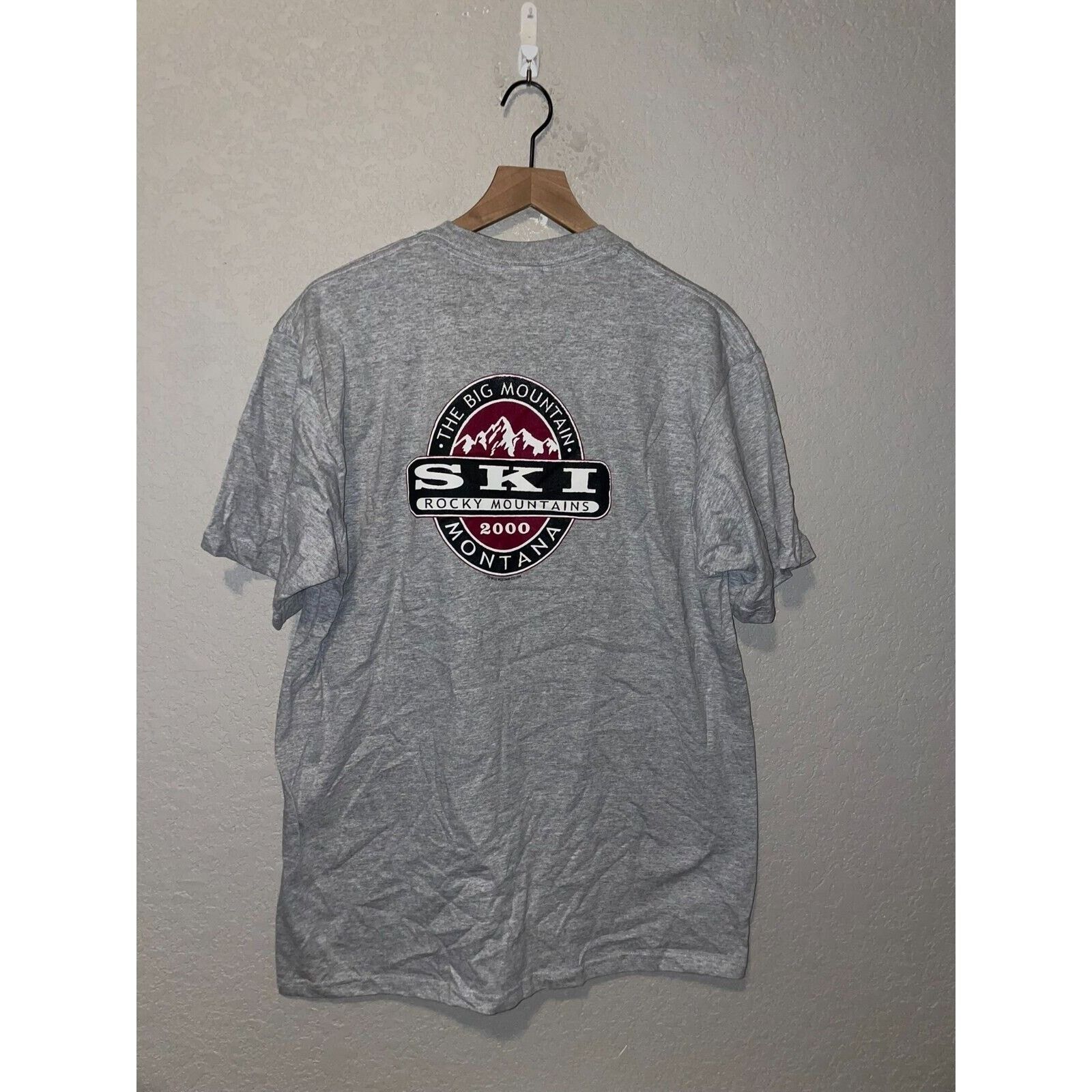 Jerzees Vintage Ski Rocky Mountains Shirt The Big Mountain MT Tee L Size US L / EU 52-54 / 3 - 4 Thumbnail