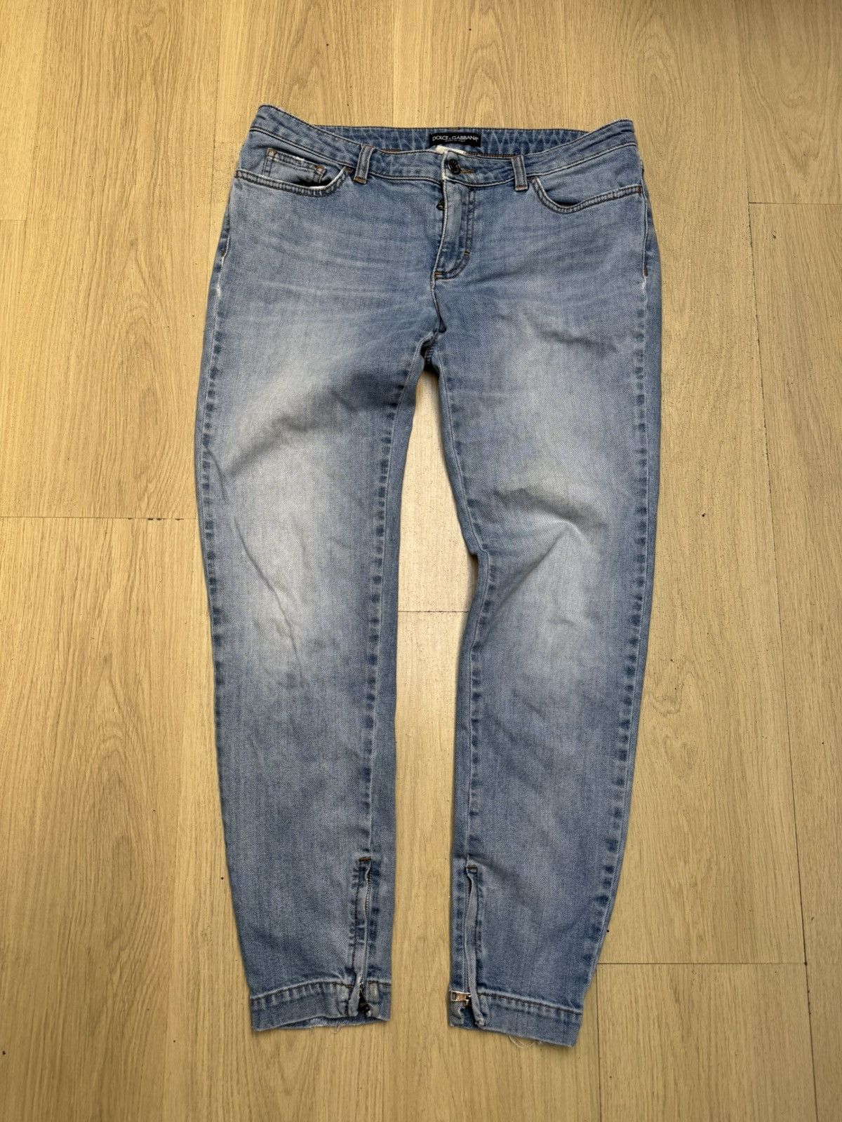Dolce & Gabbana Dolce & Gabbana archive italy slim jeans 90s metal logo Size US 28 / EU 44 - 2 Thumbnail