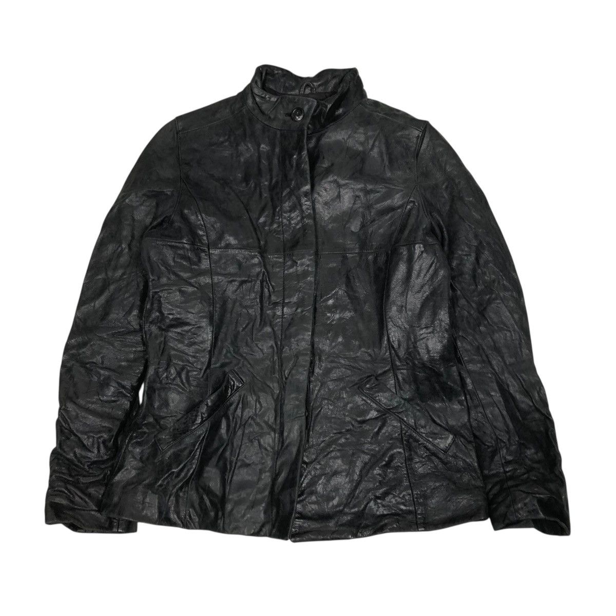 Japanese Brand 🔥VINTAGE BIKER SOFT LEATHER JACKET OZOC ISSEY MIYAKE Size US S / EU 44-46 / 1 - 1 Thumbnail