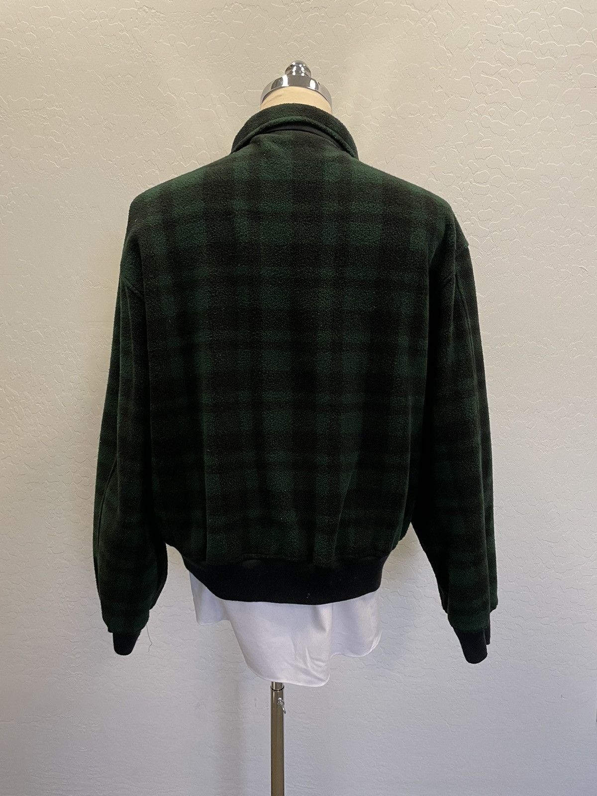 Polo Ralph Lauren × Vintage Black Watch Plaid Fleece Bomber Size US XL / EU 56 / 4 - 4 Thumbnail