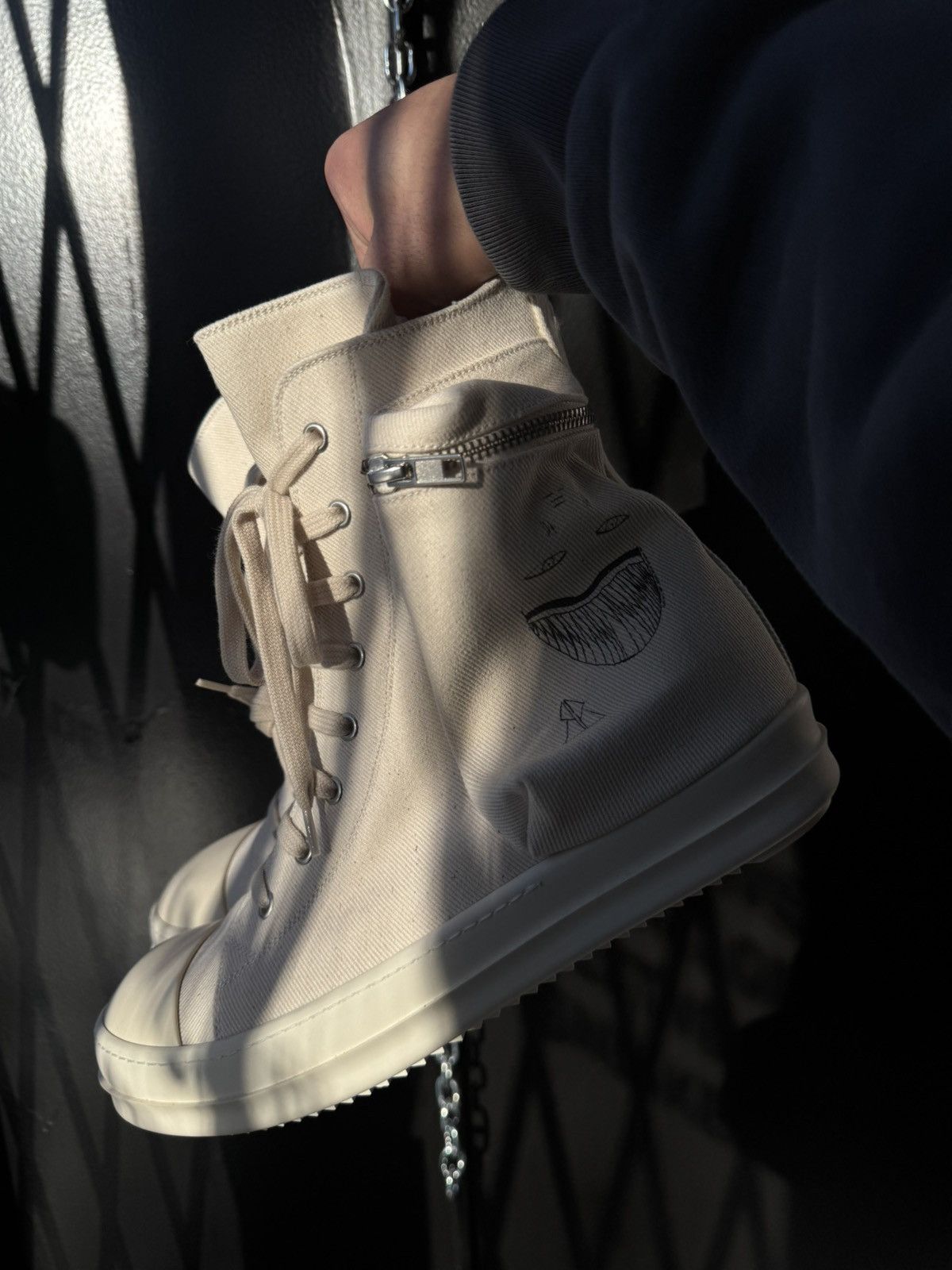 Rick Owens Rick Owens DRKSHDW Cargo Basket high top sneakers Size US 10.5 / EU 43-44 - 2 Thumbnail