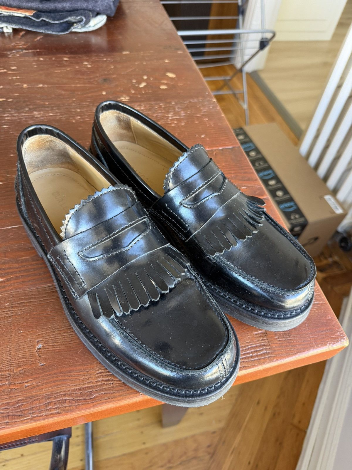 Our Legacy Cab Slipper in Crocodile Embossed Leather | Grailed