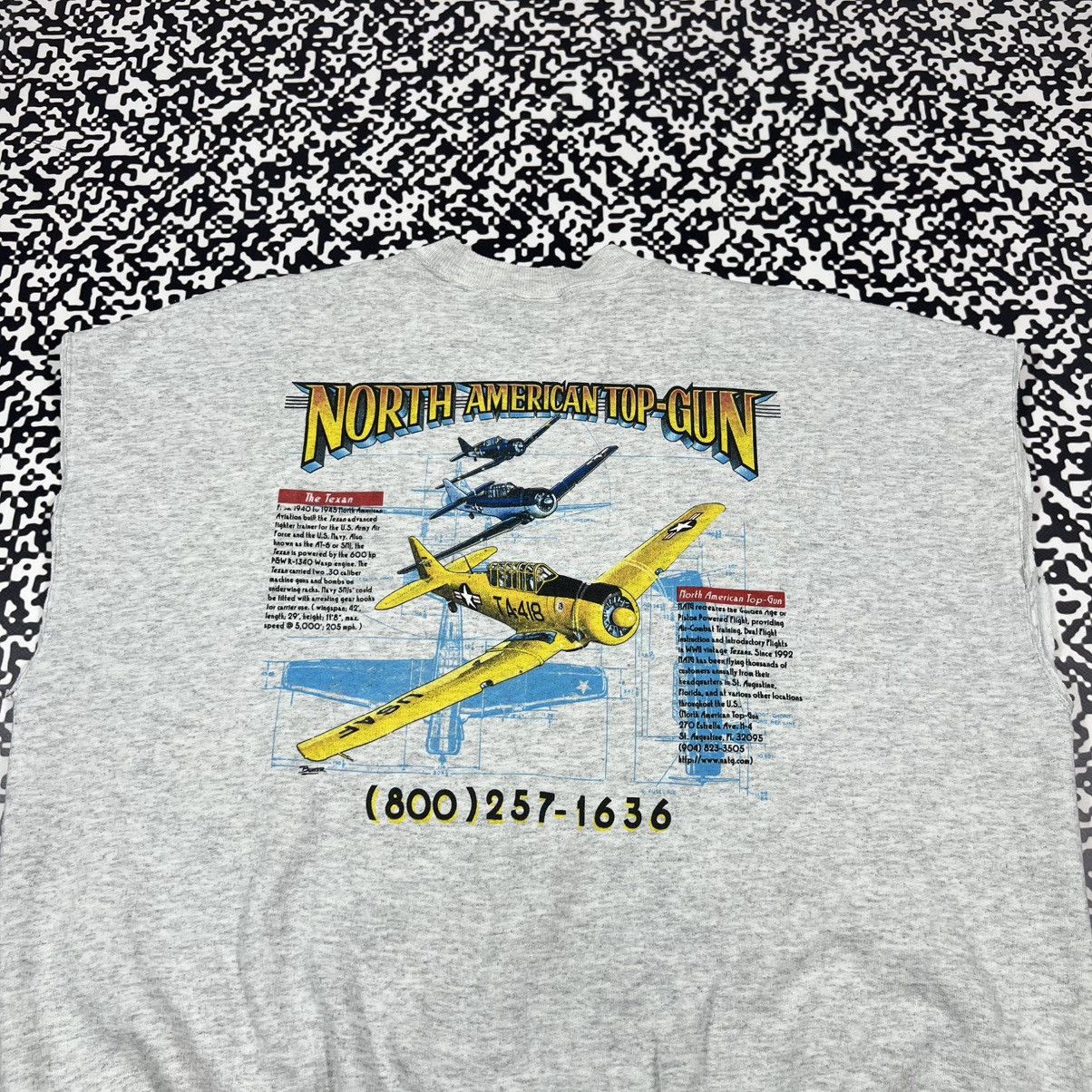 Vintage Vintage 90s American Top Gun USA Boxy Vest Retro Sweatshirt Size US XL / EU 56 / 4 - 5 Thumbnail