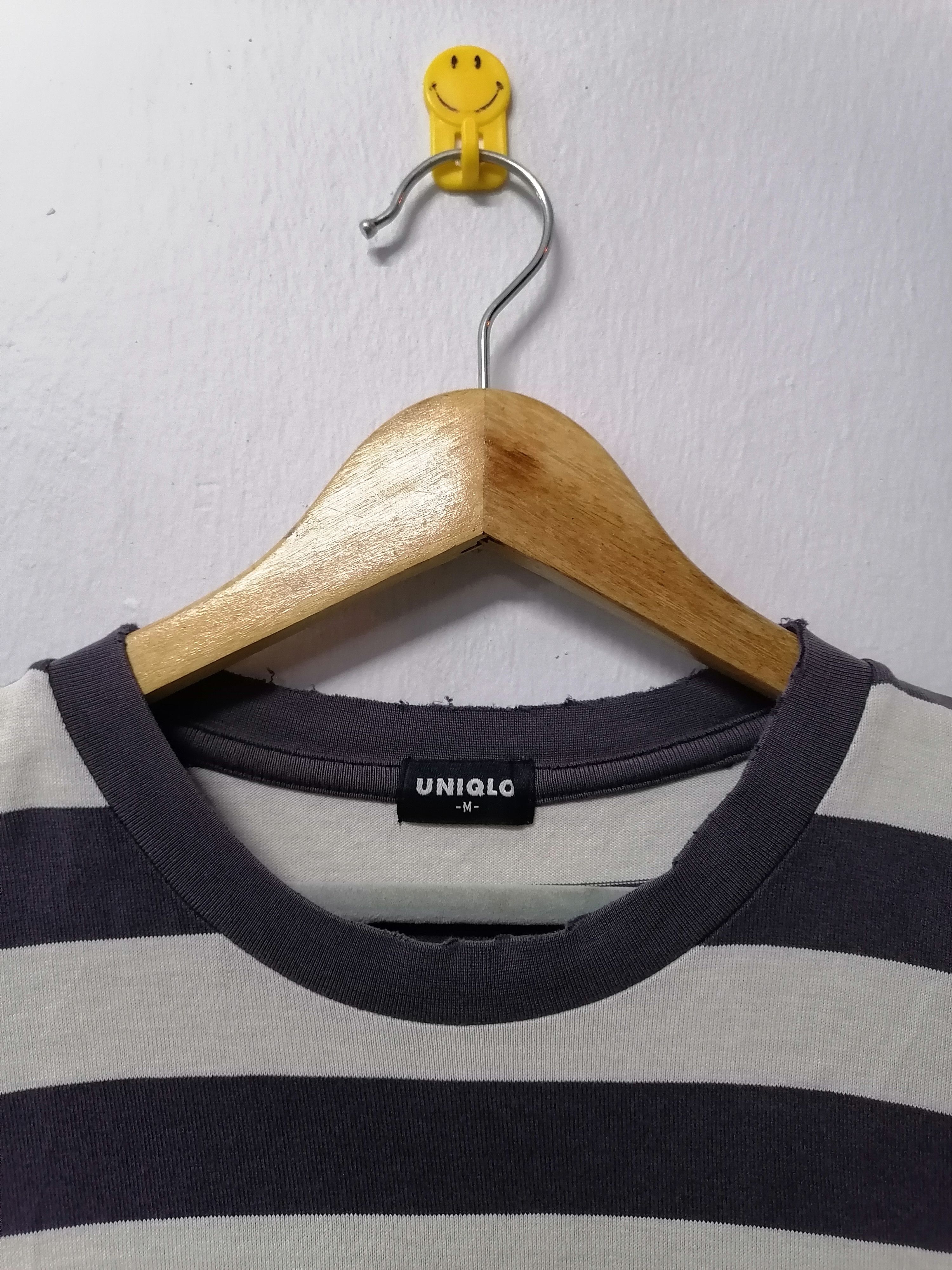 Japanese Brand Trashed Faded Destroy Uniqlo Stripe T-shirt Size US M / EU 48-50 / 2 - 2 Thumbnail