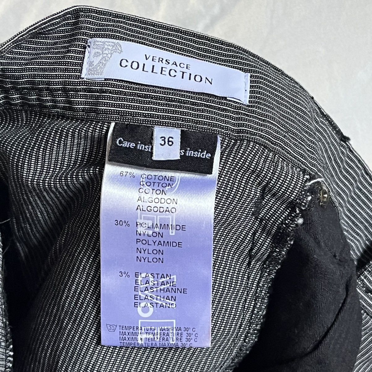 Versace Versace Black Casual Stripped Pants Size US 36 / EU 52 - 6 Thumbnail