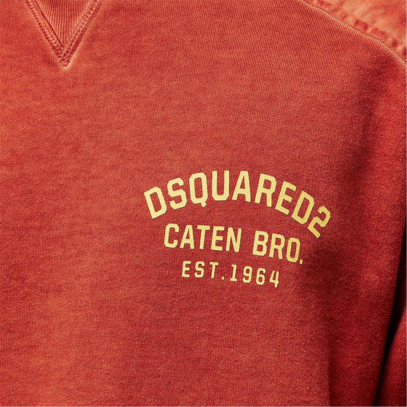 Dsquared2 o1g2r1mq0426 Crew-Neck Crew Sweatshirt in Rust Size US S / EU 44-46 / 1 - 6 Thumbnail