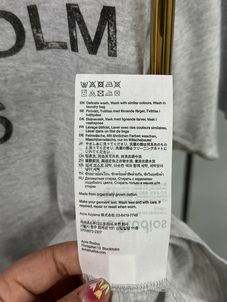 Acne Studios acne studiosLogo round neck for old short sleeves 2503-Next Size US XXS / EU 40 - 6 Thumbnail