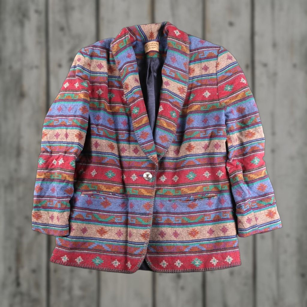 Pendleton VINTAGE Pendleton Coat Women's M Southwestern Aztec Wool USA Shirt Jacket Overcoat Mens Womens Girls Size M / US 6-8 / IT 42-44 - 1 Thumbnail