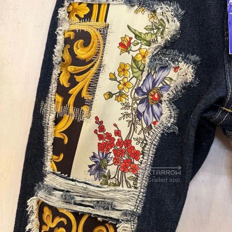 Junya Watanabe JUNYA WATANABE MAN Distressed Patch Denim Jeans. Size US 29 - 5 Thumbnail