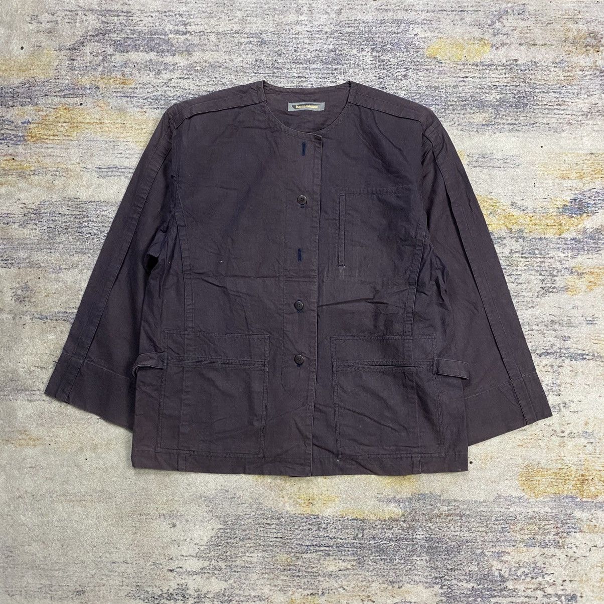 Issey Miyake Vintage issey miyake collarless jacket Size M / US 6-8 / IT 42-44 - 1 Thumbnail